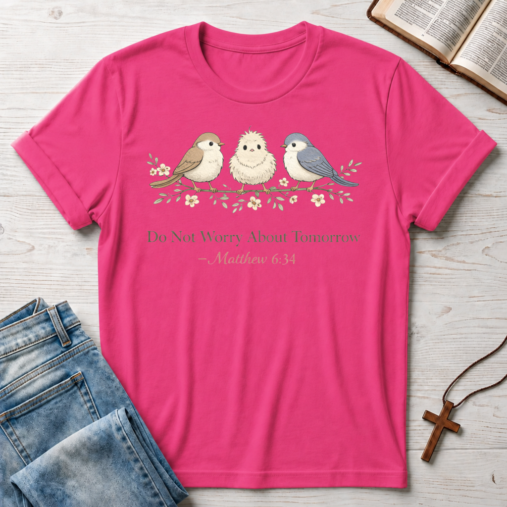 Do Not Worry About Tomorrow: Matthew 6:34 T-Shirt