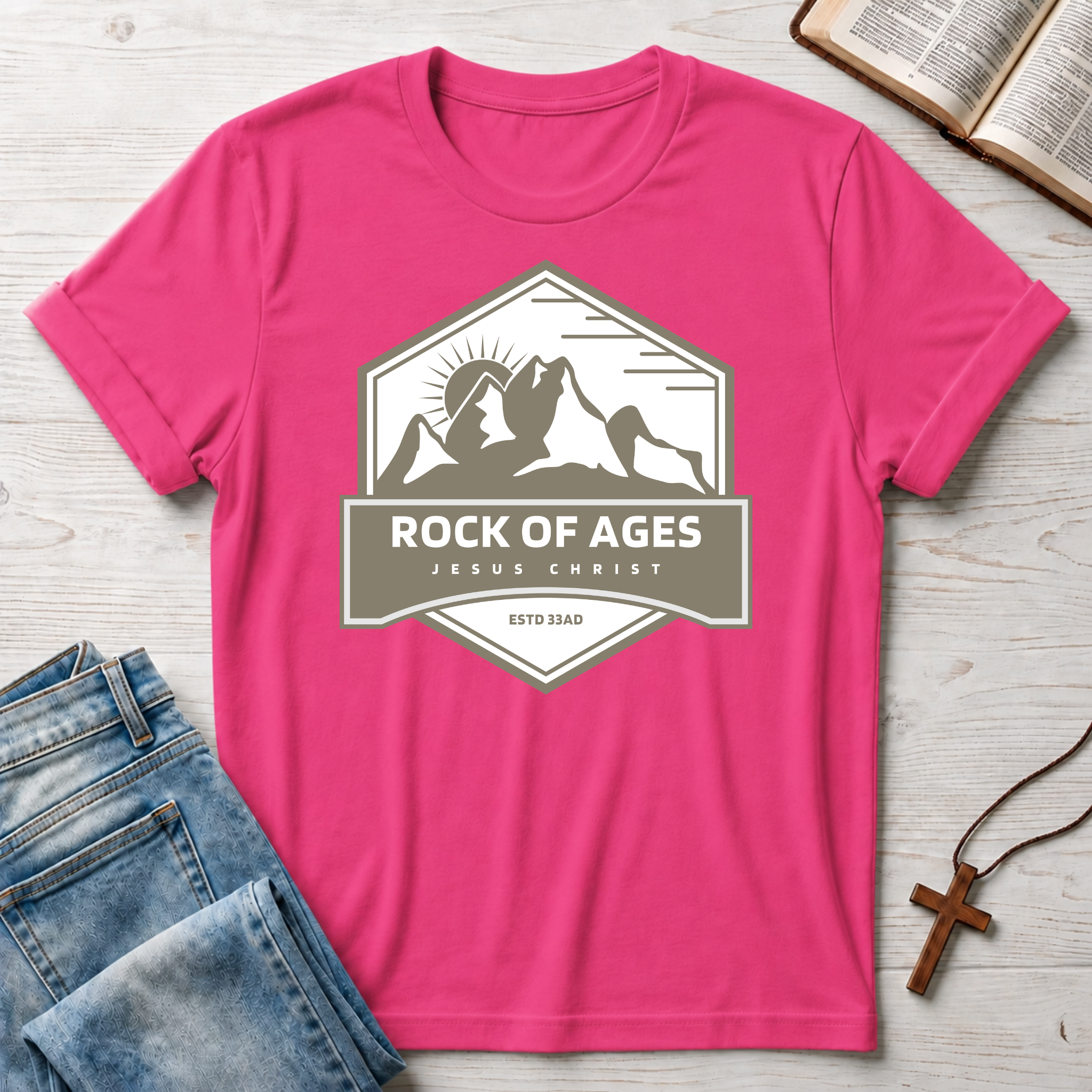 Jesus Christ: Rock of Ages T-Shirt
