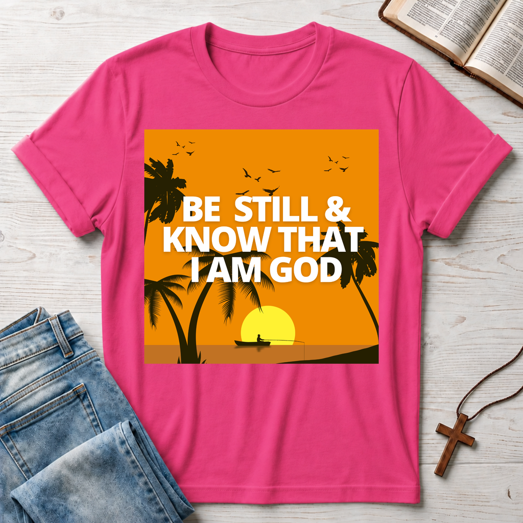 Be Still & Know That I Am God Palm Trees T-Shirt