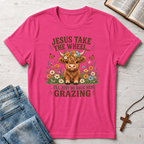 I'll Just Be Back Here Grazing Highland Cow Humor T-Shirt