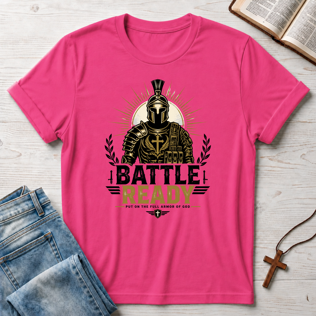 Battle Ready: Put On The Full Armor Of God T-Shirt
