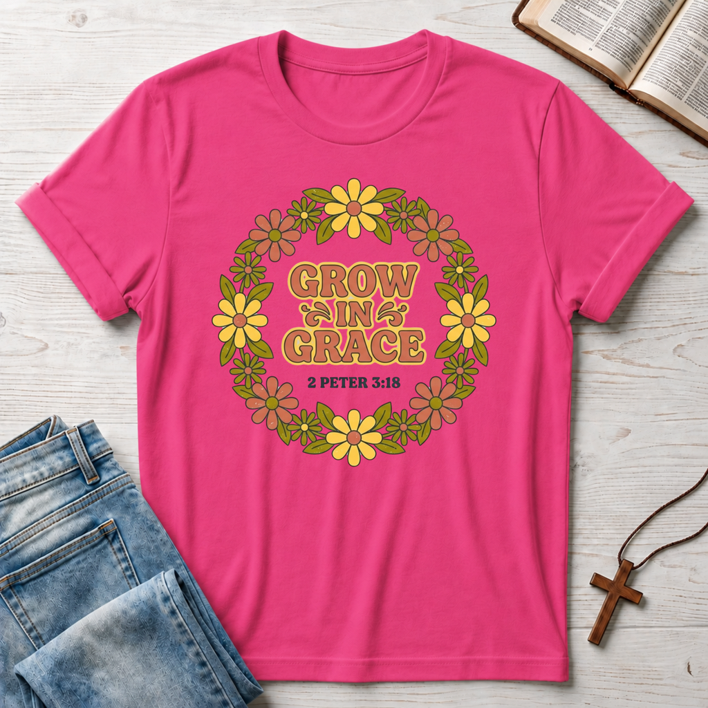 2 Peter 3:18 Grow In Grace T-Shirt