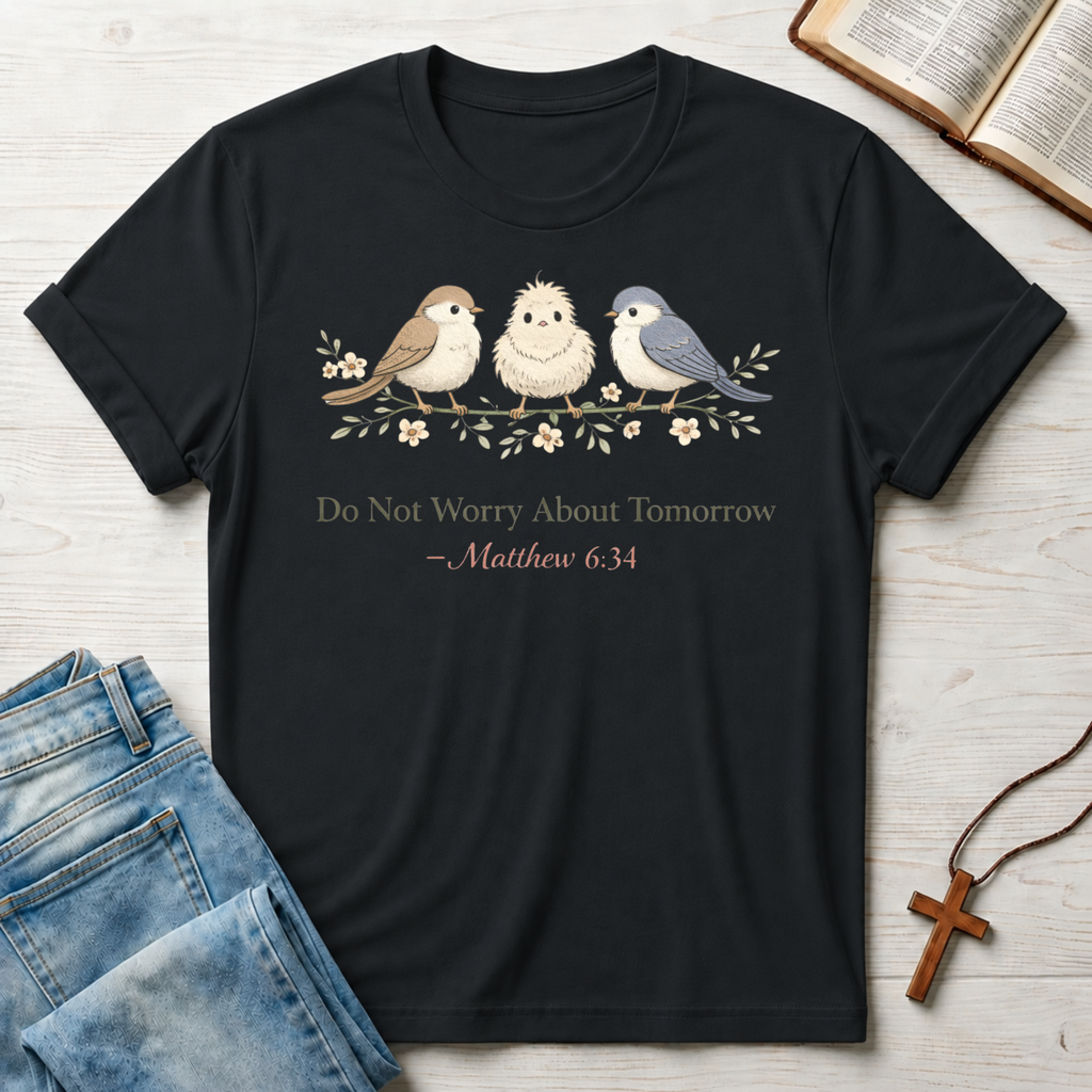 Do Not Worry About Tomorrow: Matthew 6:34 T-Shirt
