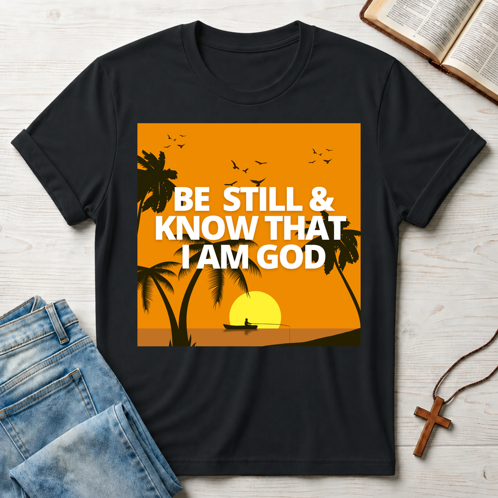 Be Still & Know That I Am God Palm Trees T-Shirt