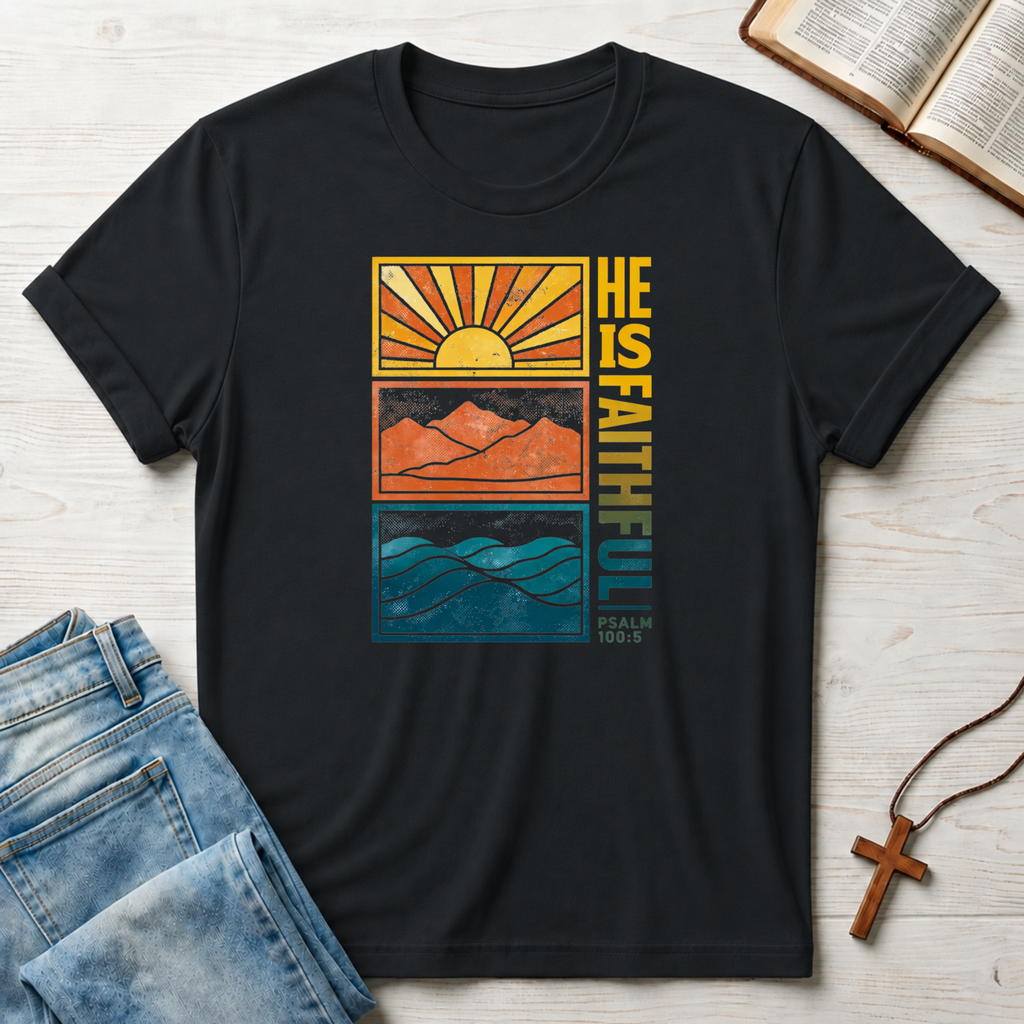 He Is Faithful Psalm 100:5 T-Shirt