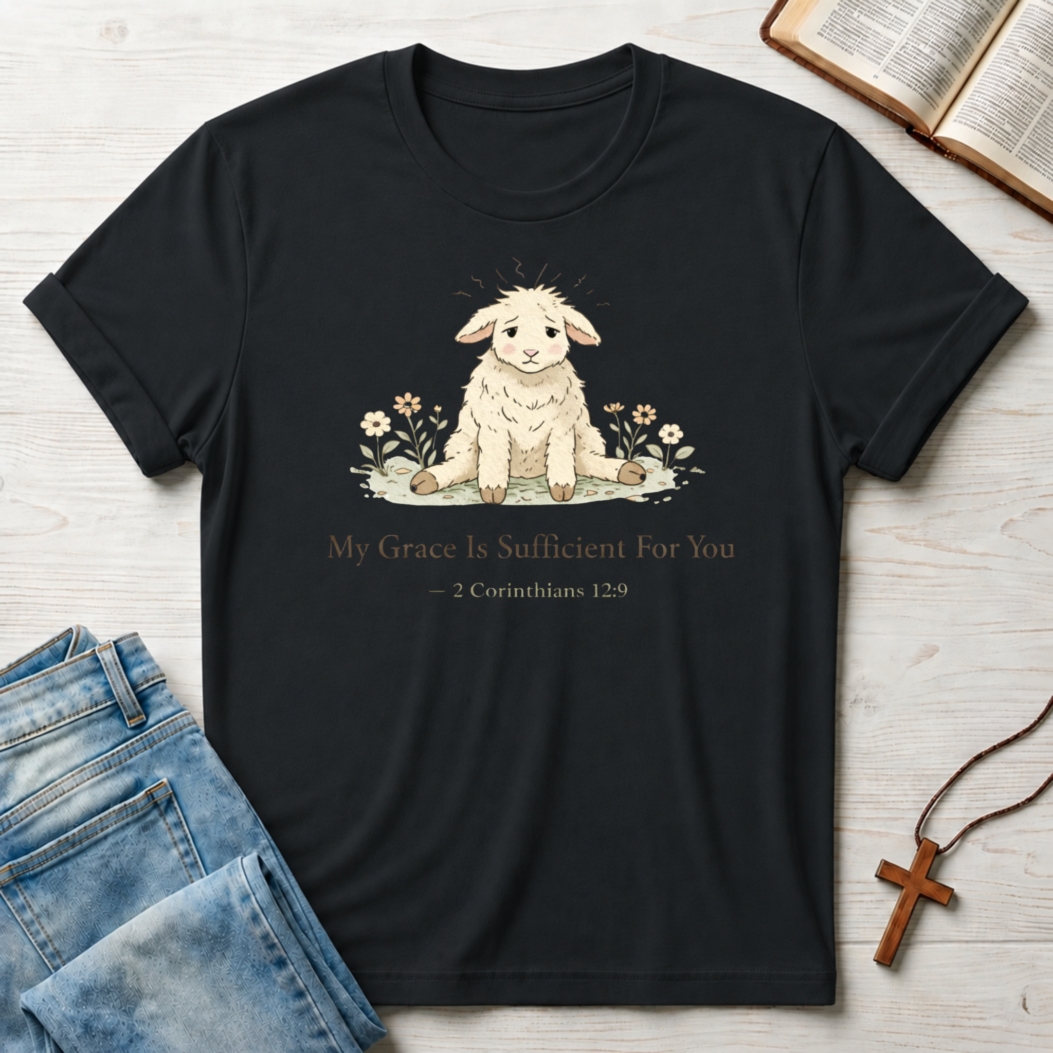 Lamb My Grace Is Sufficient For You T-Shirt