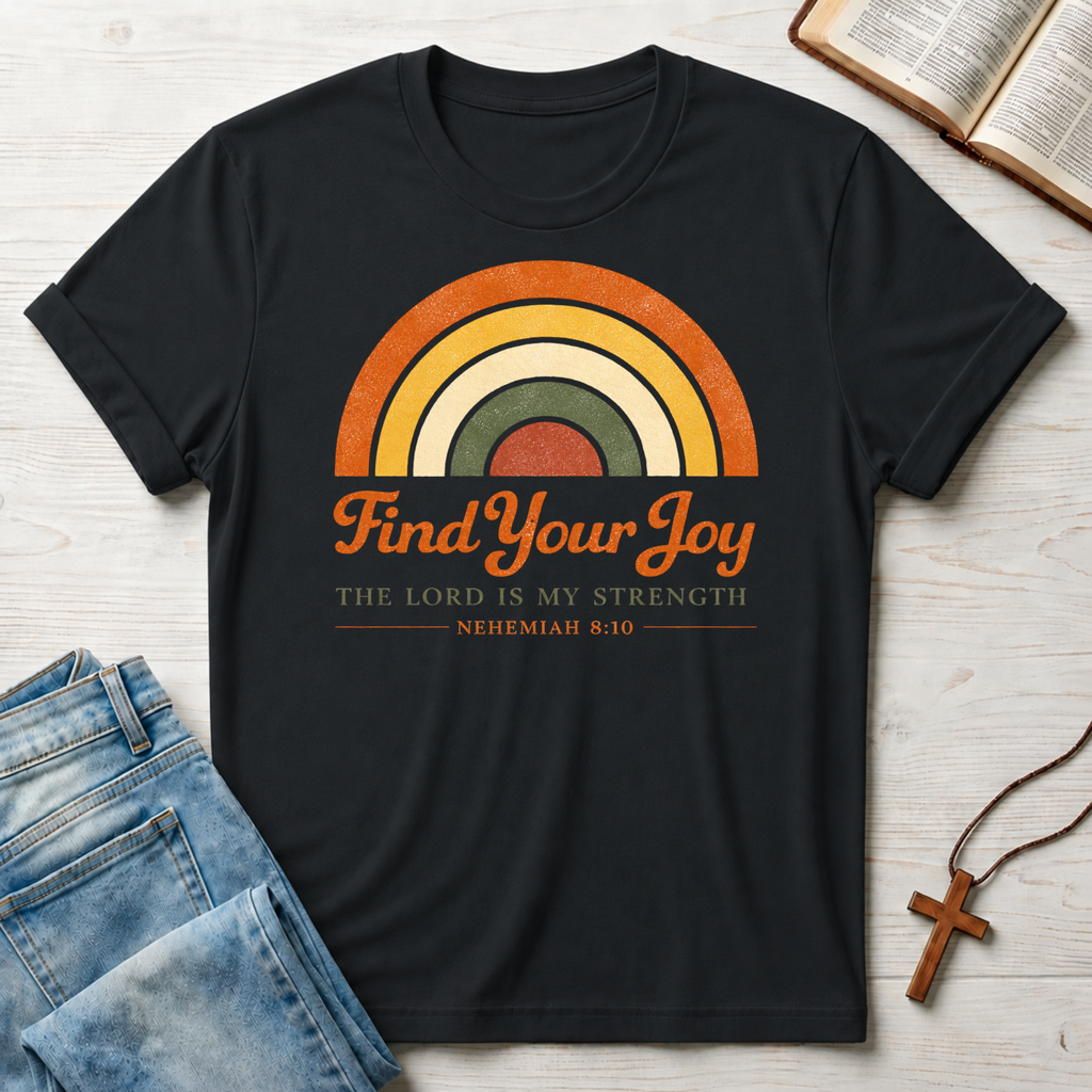 Find Your Joy: Nehemiah 8:10 T-Shirt