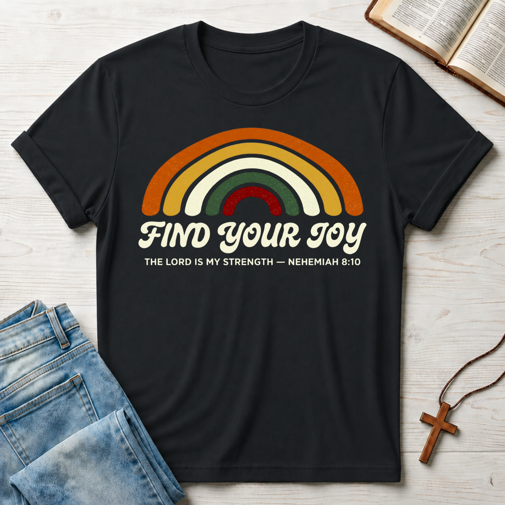 Nehemiah 8:10 Find Your Joy T-Shirt