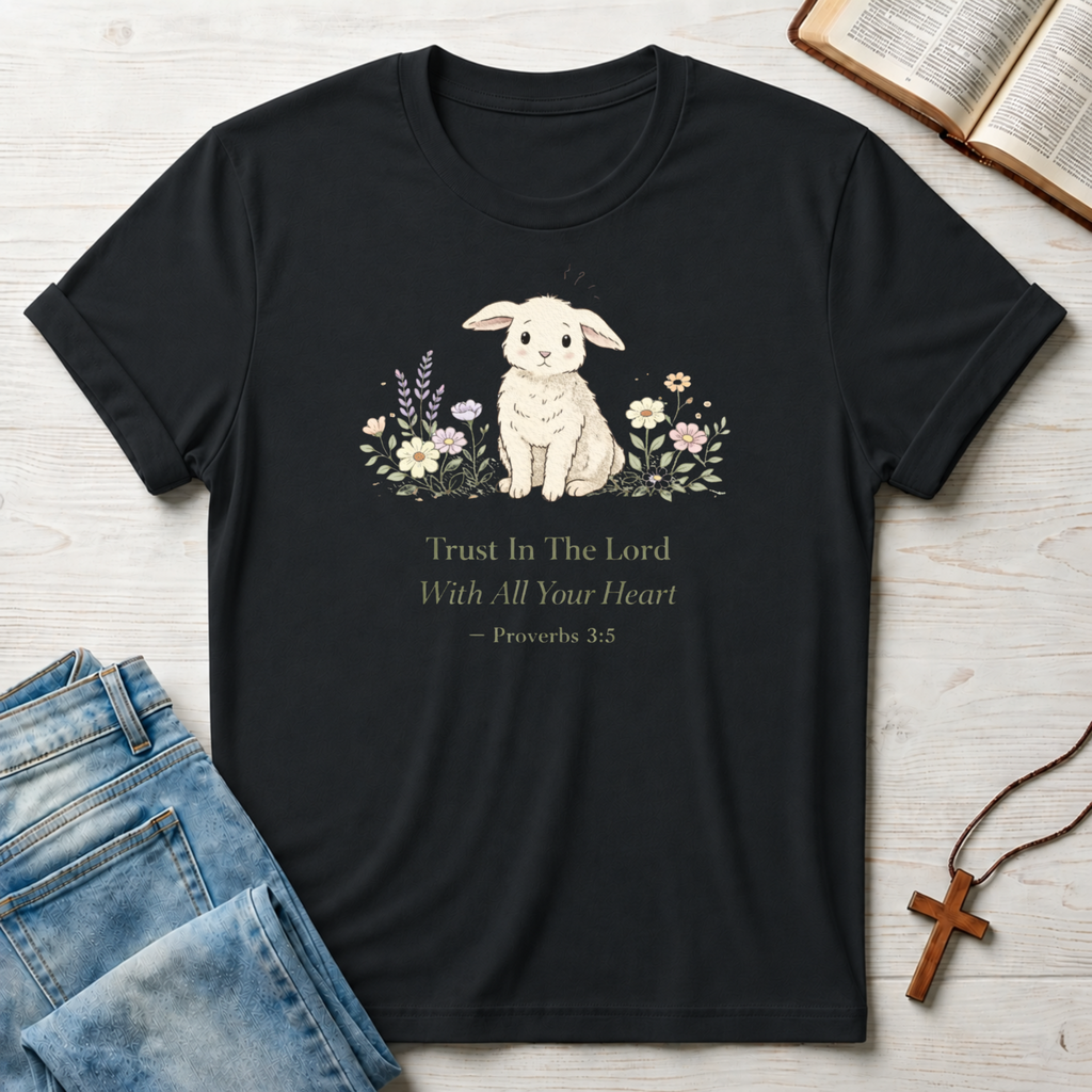 Trust In The Lord With All Your Heart Bunny T-Shirt