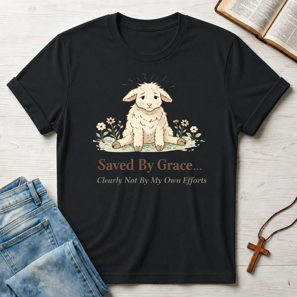 Saved By Grace Weary Lamb T-Shirt