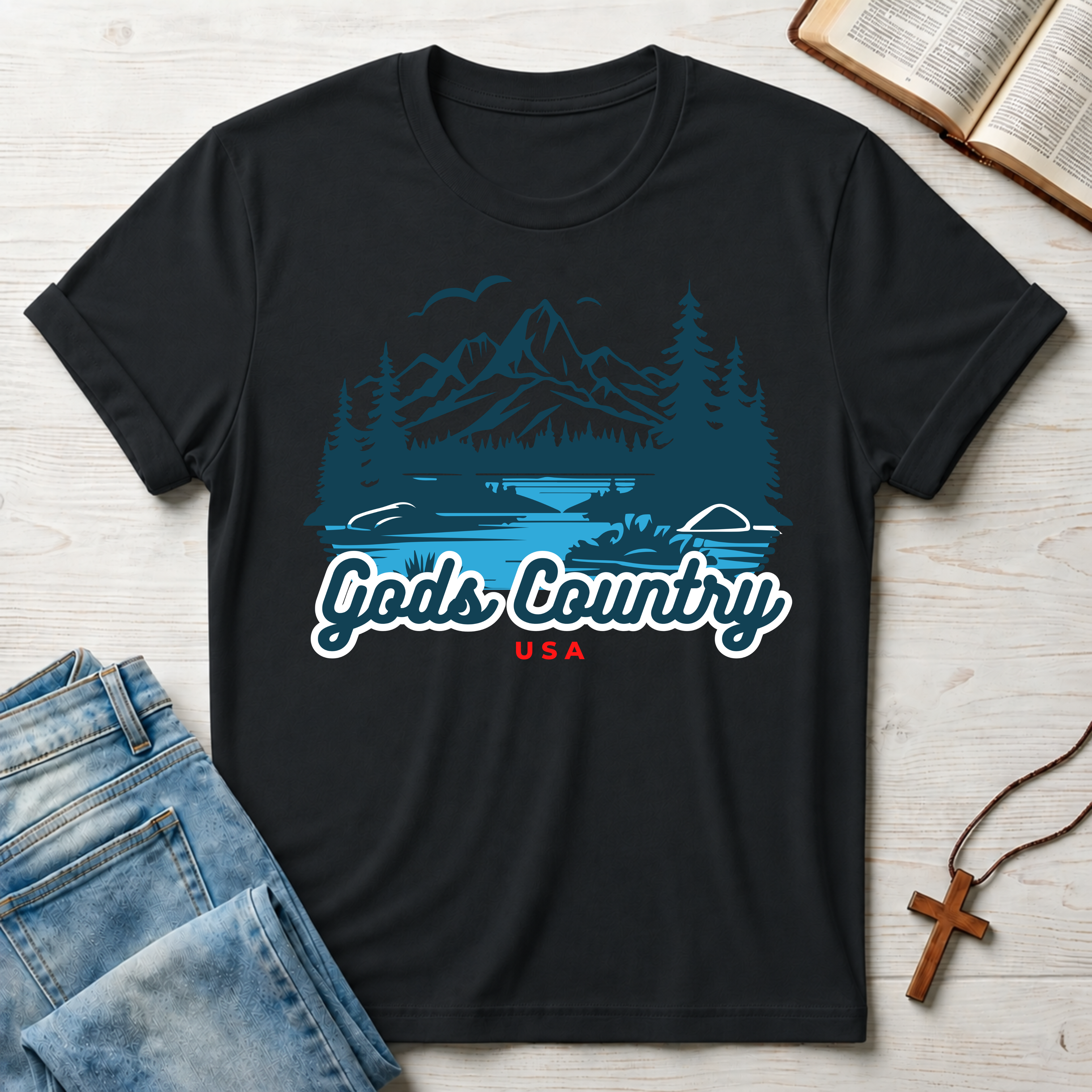 Gods Country USA T-Shirt
