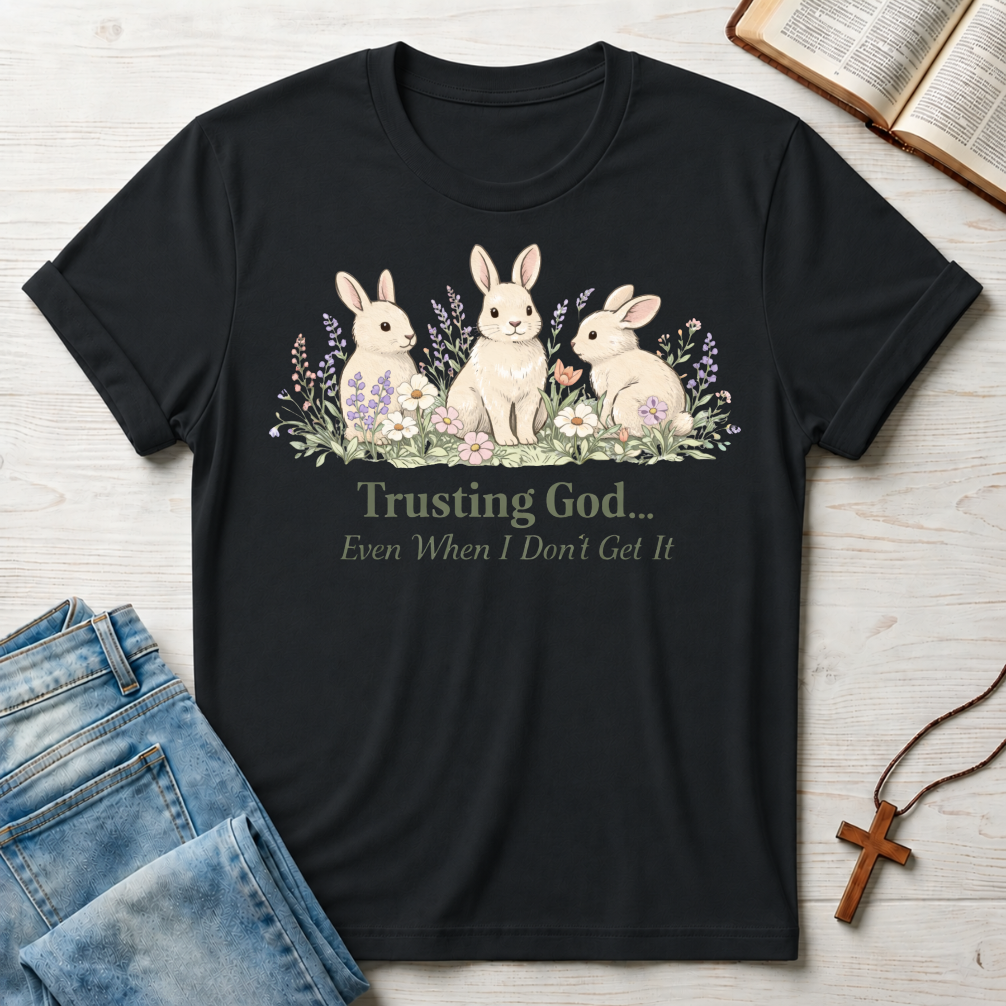 Trusting God Bunnies T-Shirt
