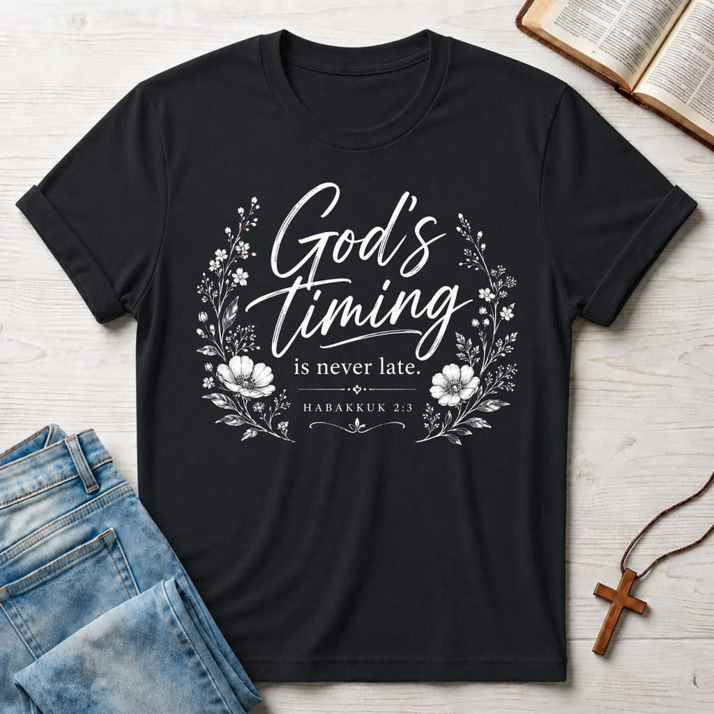 God's Timing Never Late T-Shirt