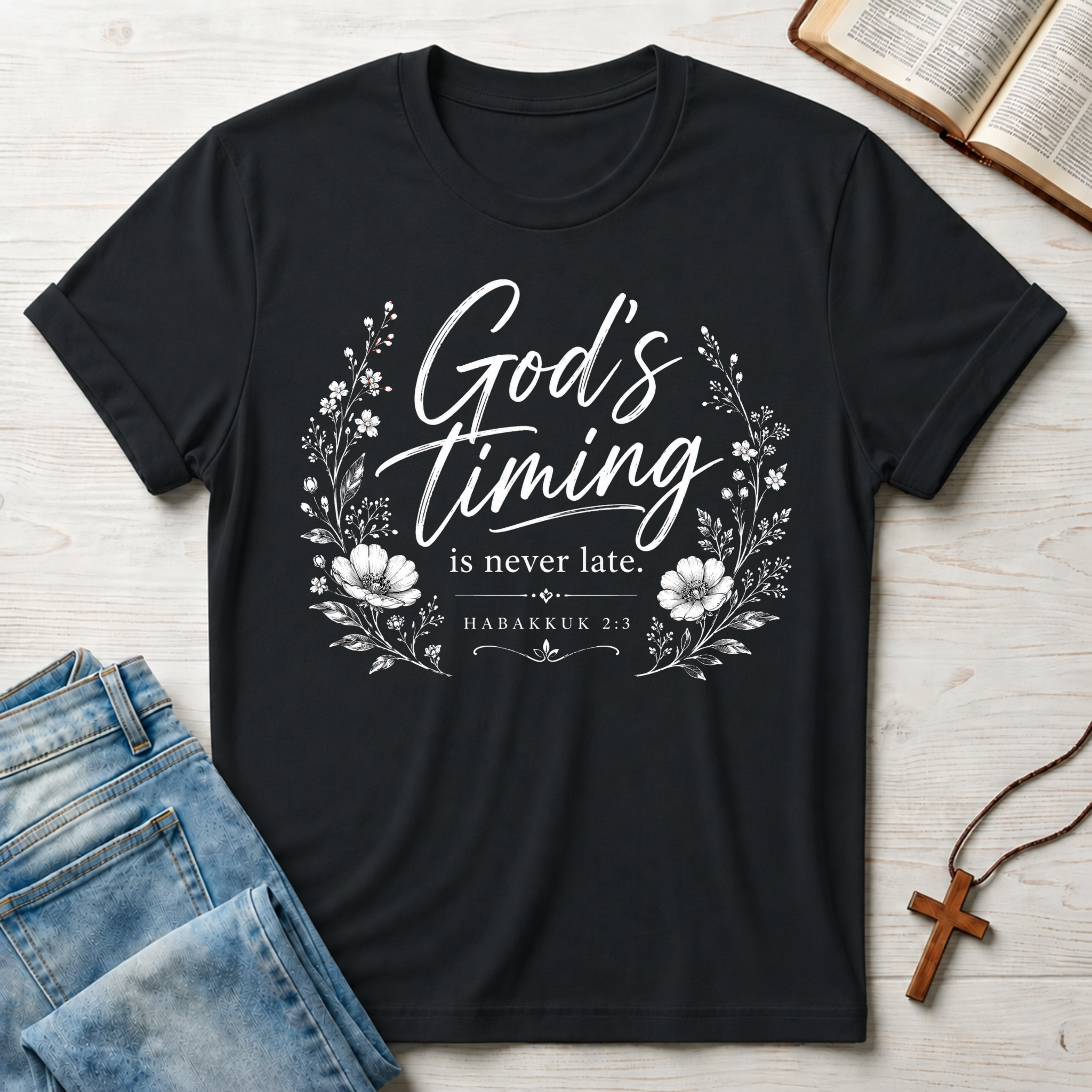God's Timing Never Late T-Shirt
