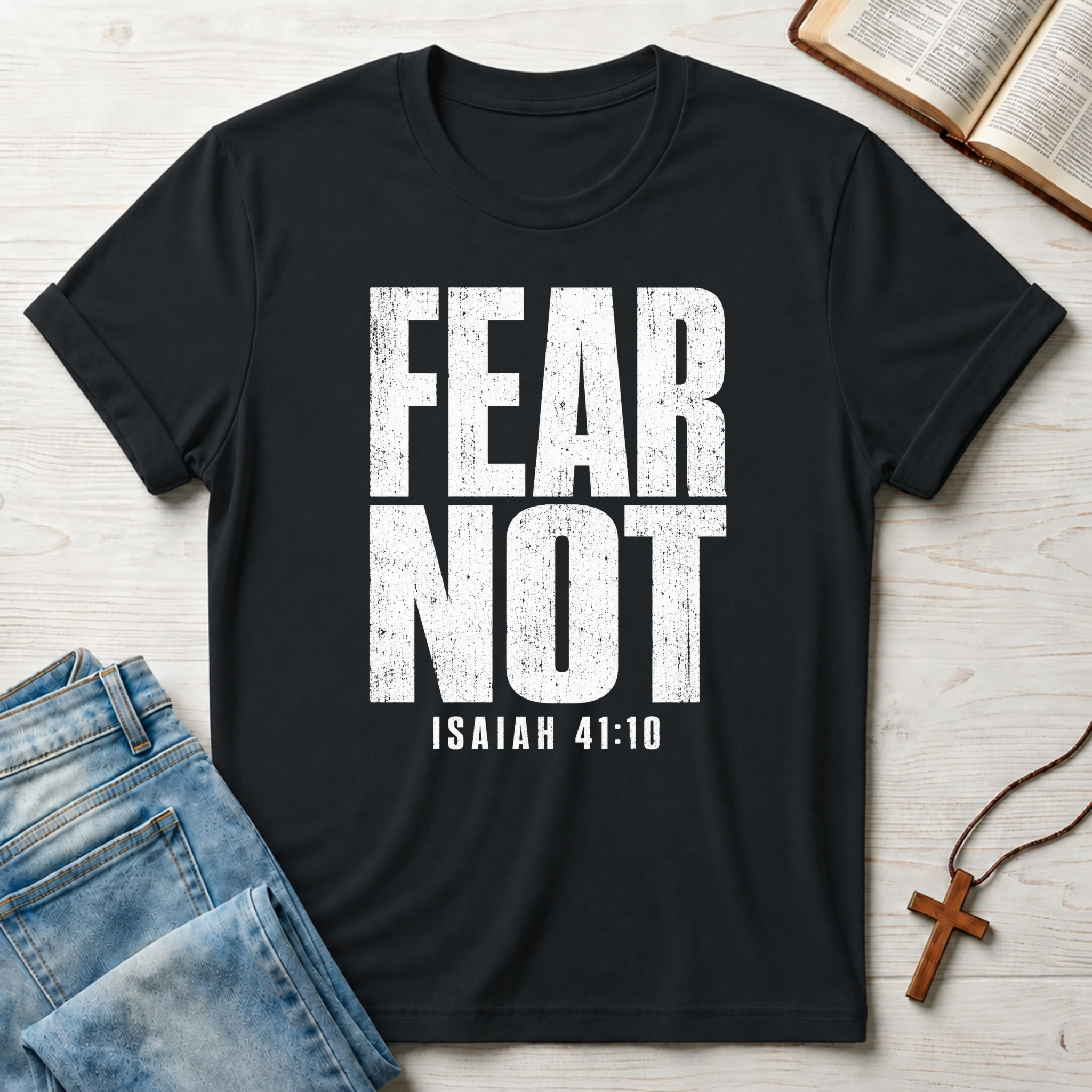 Fear Not Isaiah 41:10 T-Shirt