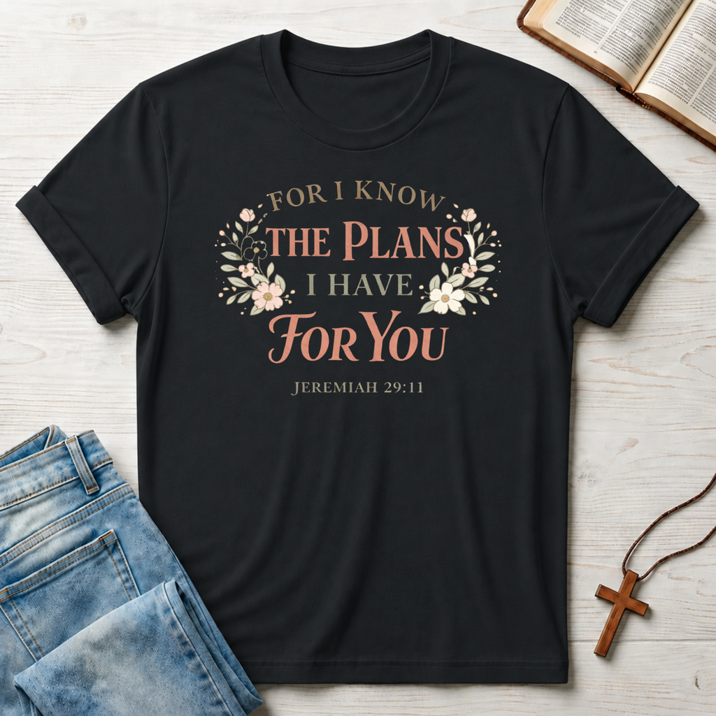 For I Know The Plans: Jeremiah 29:11 T-Shirt