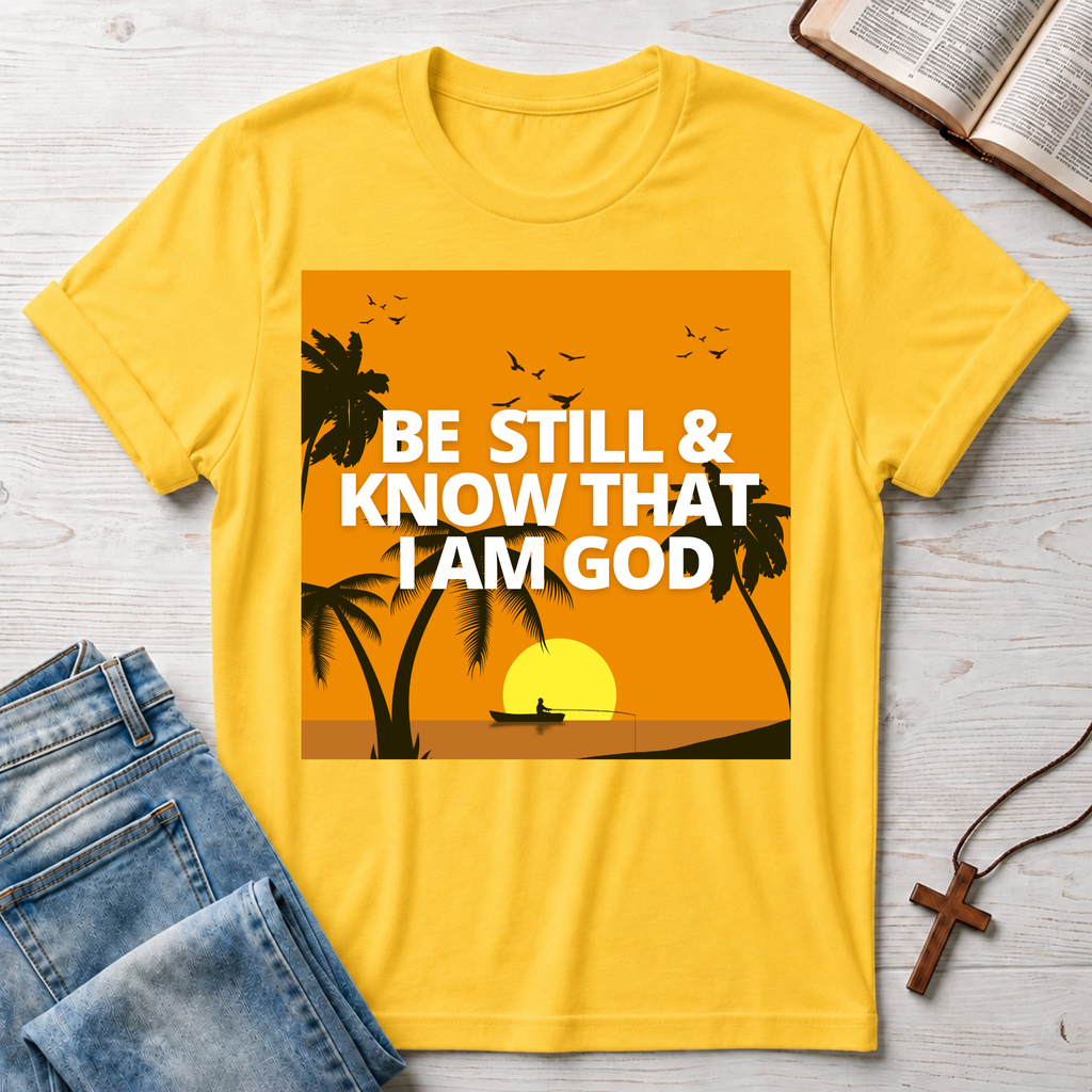 Be Still & Know That I Am God Palm Trees T-Shirt