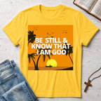 Be Still & Know That I Am God Palm Trees T-Shirt