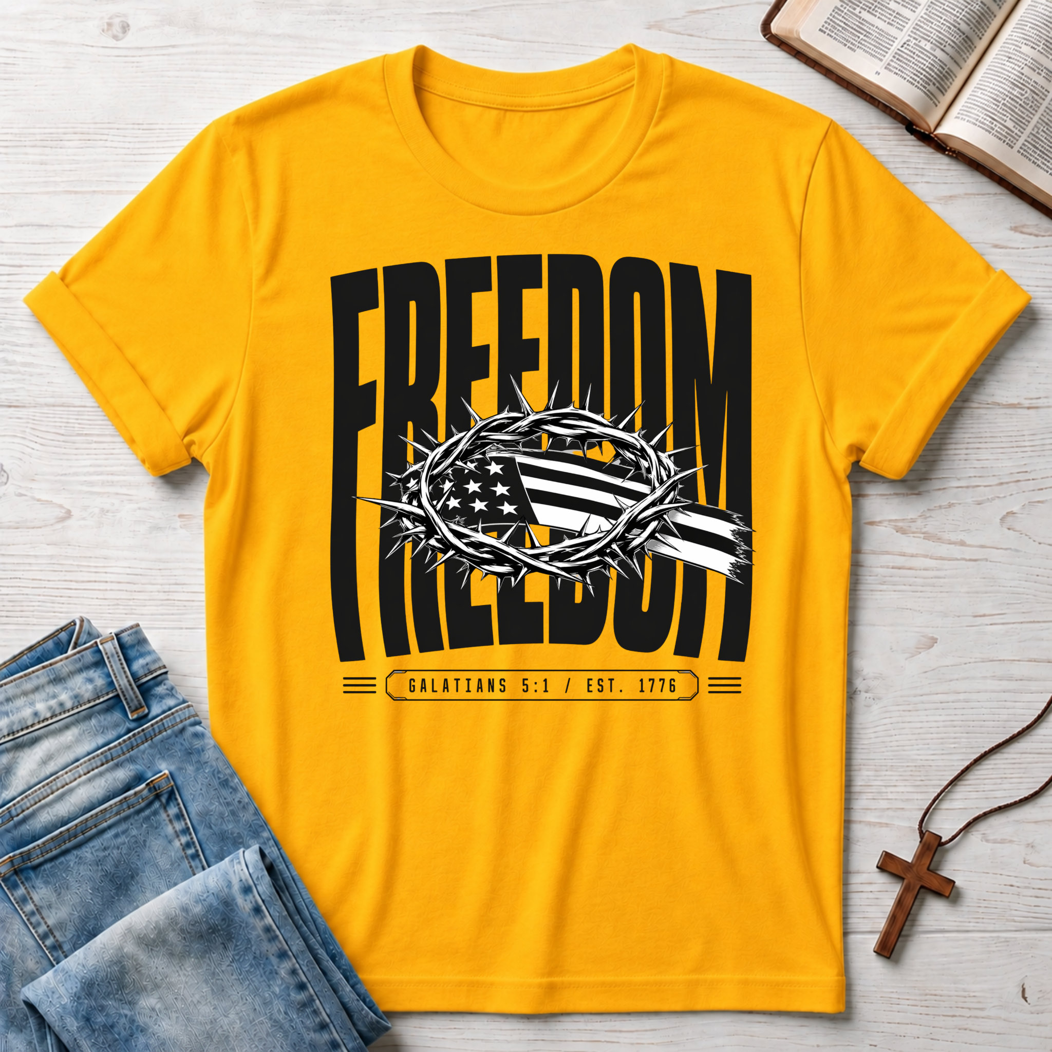 Crown Flag Freedom T-Shirt