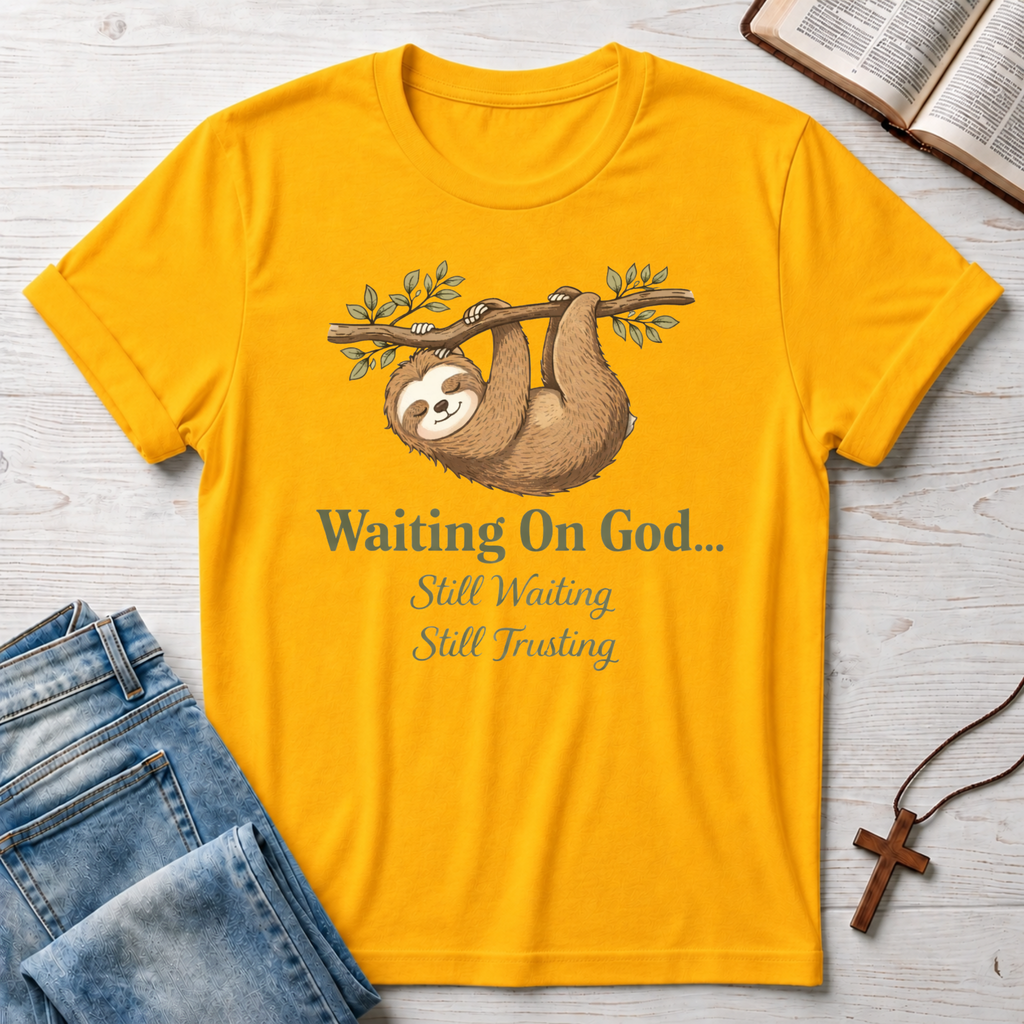 Waiting On God Still Trusting Sloth T-Shirt