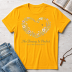 His Timing Is Perfect Heart Floral T-Shirt