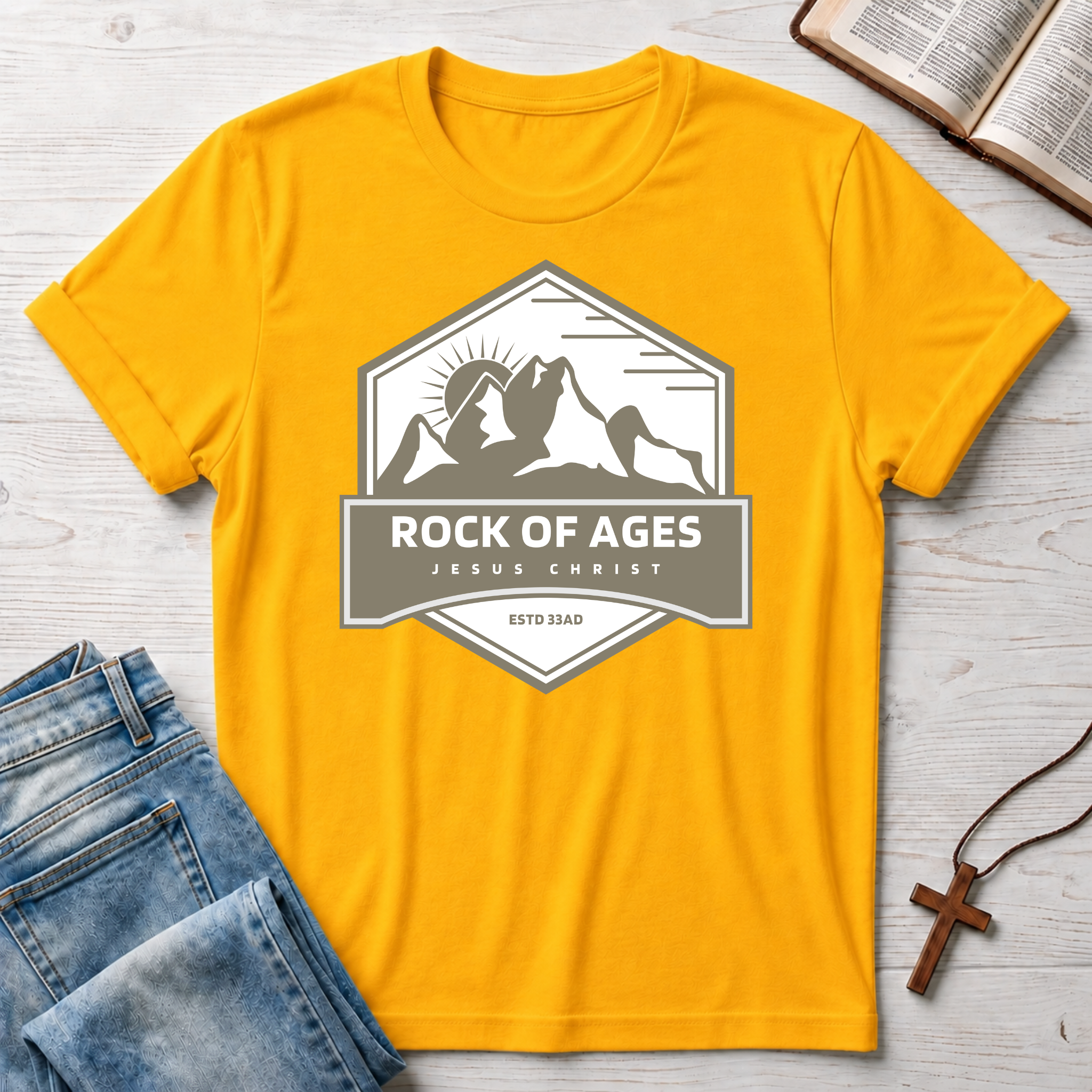 Jesus Christ: Rock of Ages T-Shirt