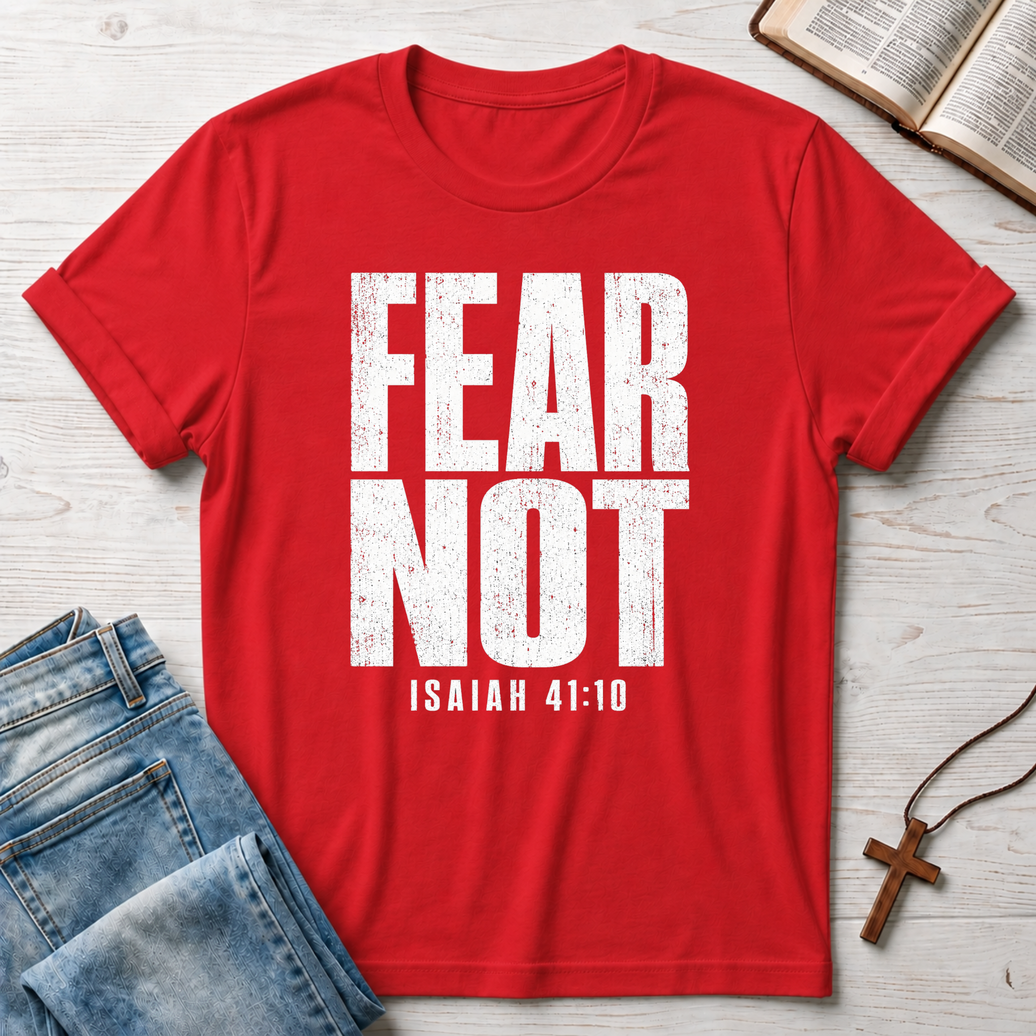 Fear Not Isaiah 41:10 T-Shirt