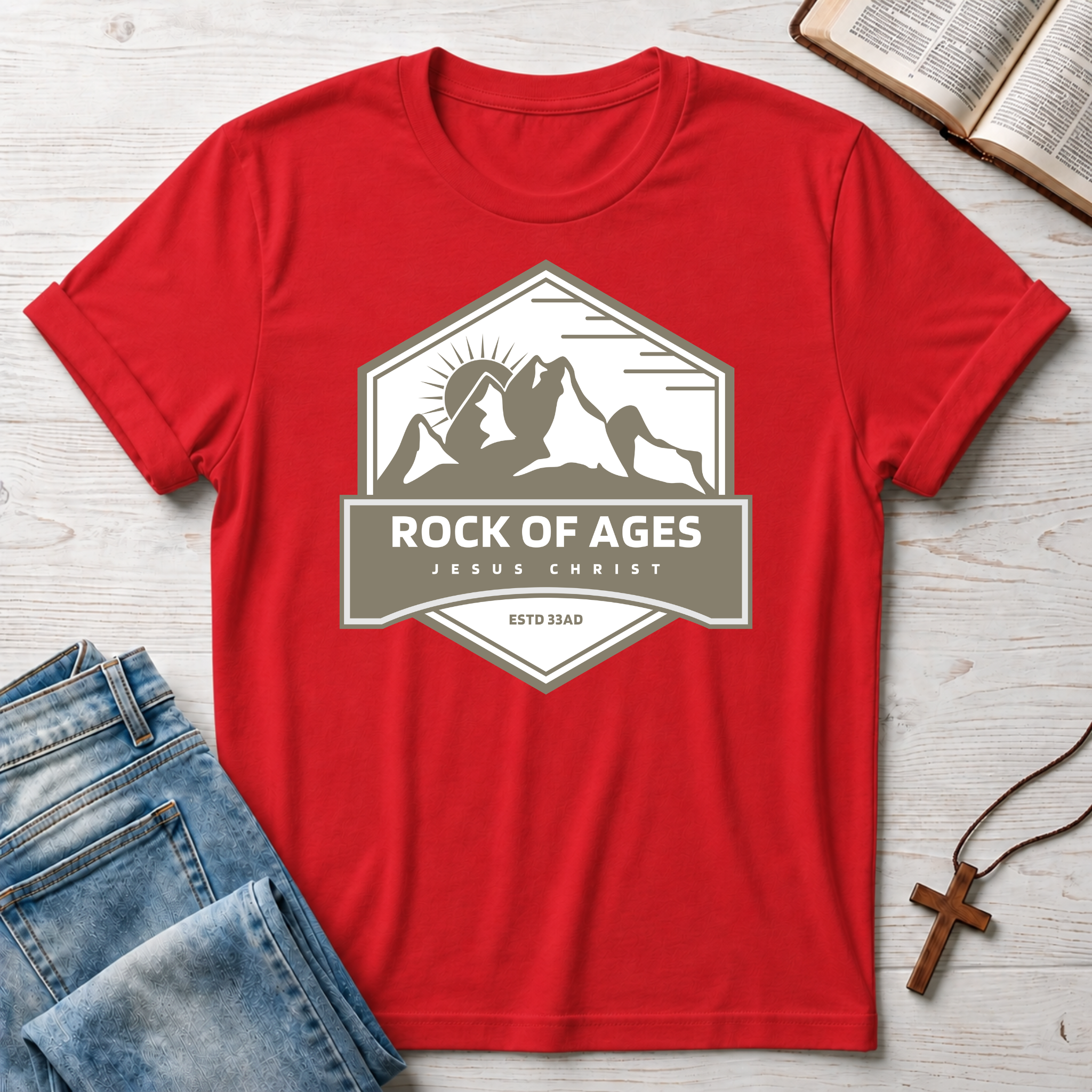 Jesus Christ: Rock of Ages T-Shirt