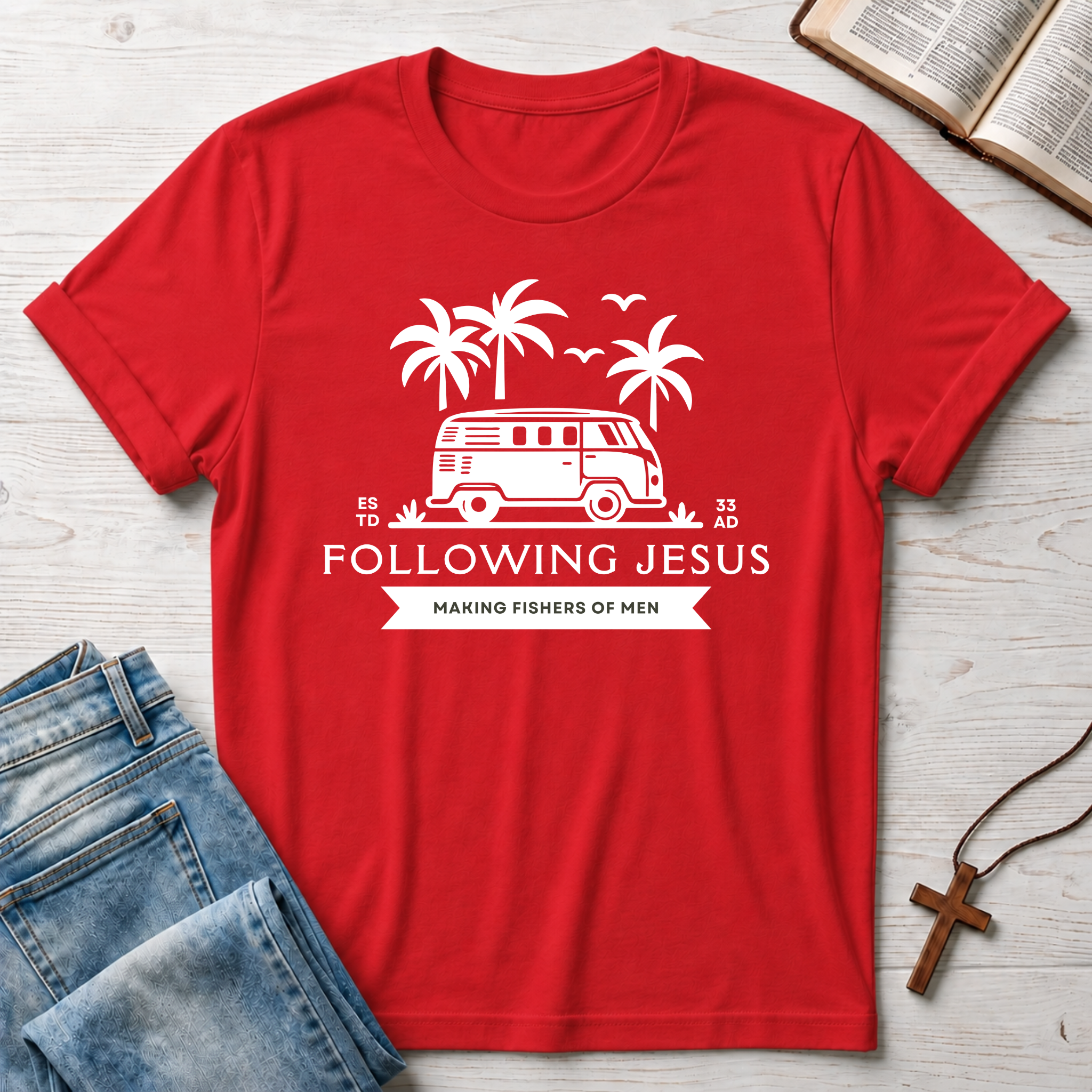 Following Jesus Van T-Shirt