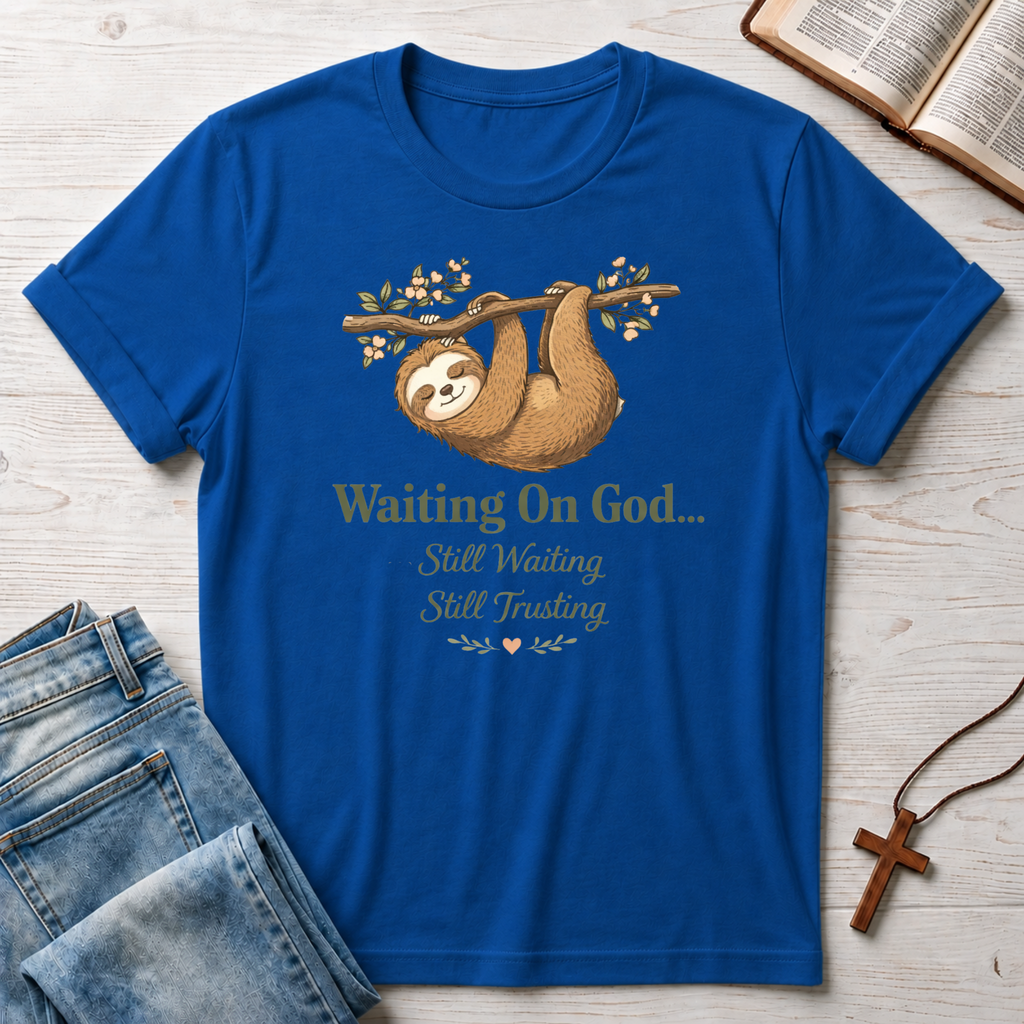 Waiting on God Sloth T-Shirt