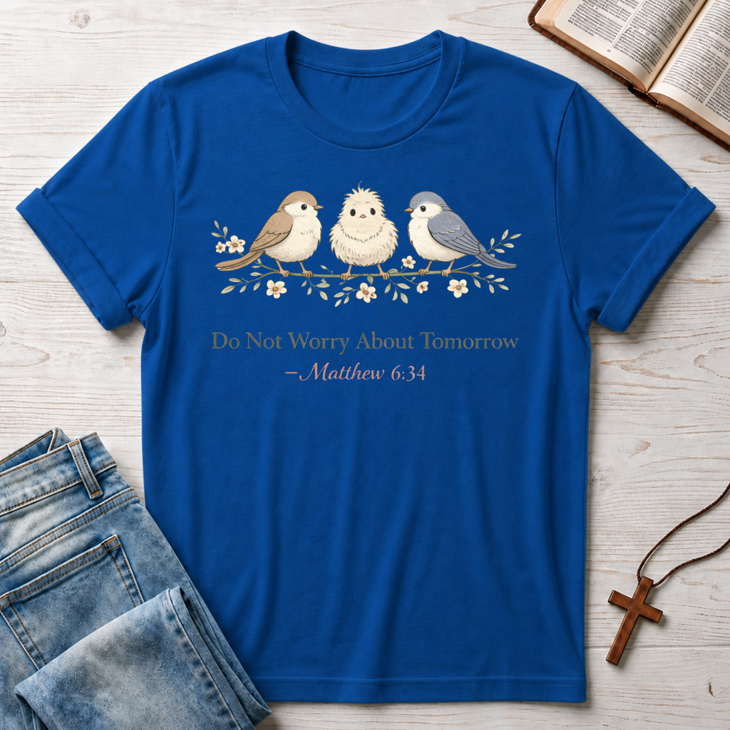 Do Not Worry About Tomorrow: Matthew 6:34 T-Shirt