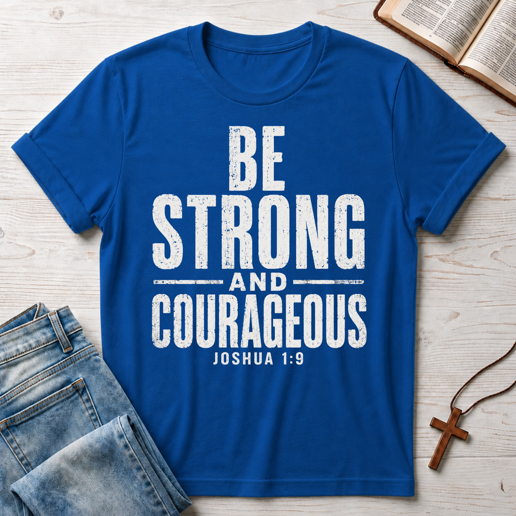 Be Strong and Courageous Joshua 1:9 T-Shirt
