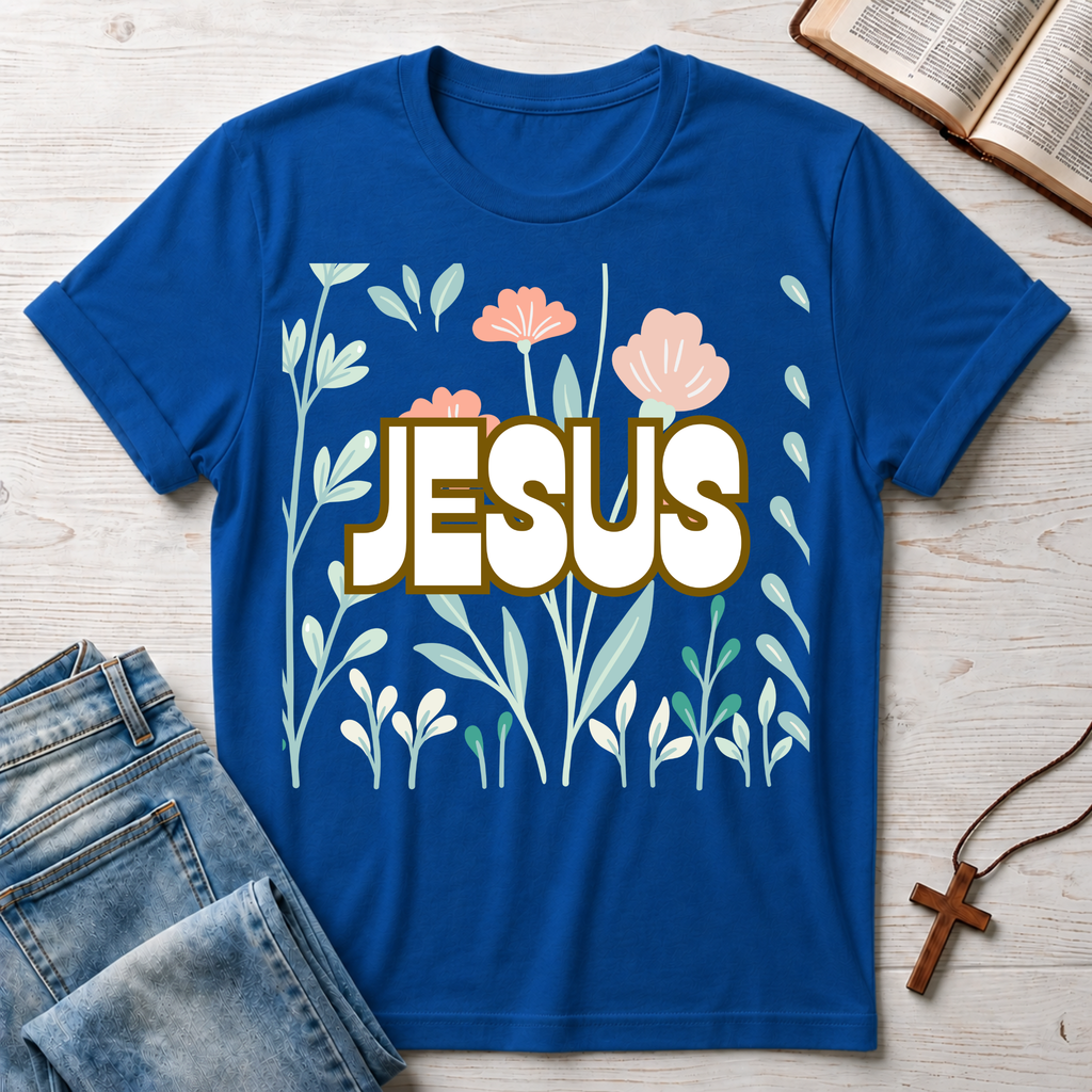 Jesus Flowers T-Shirt