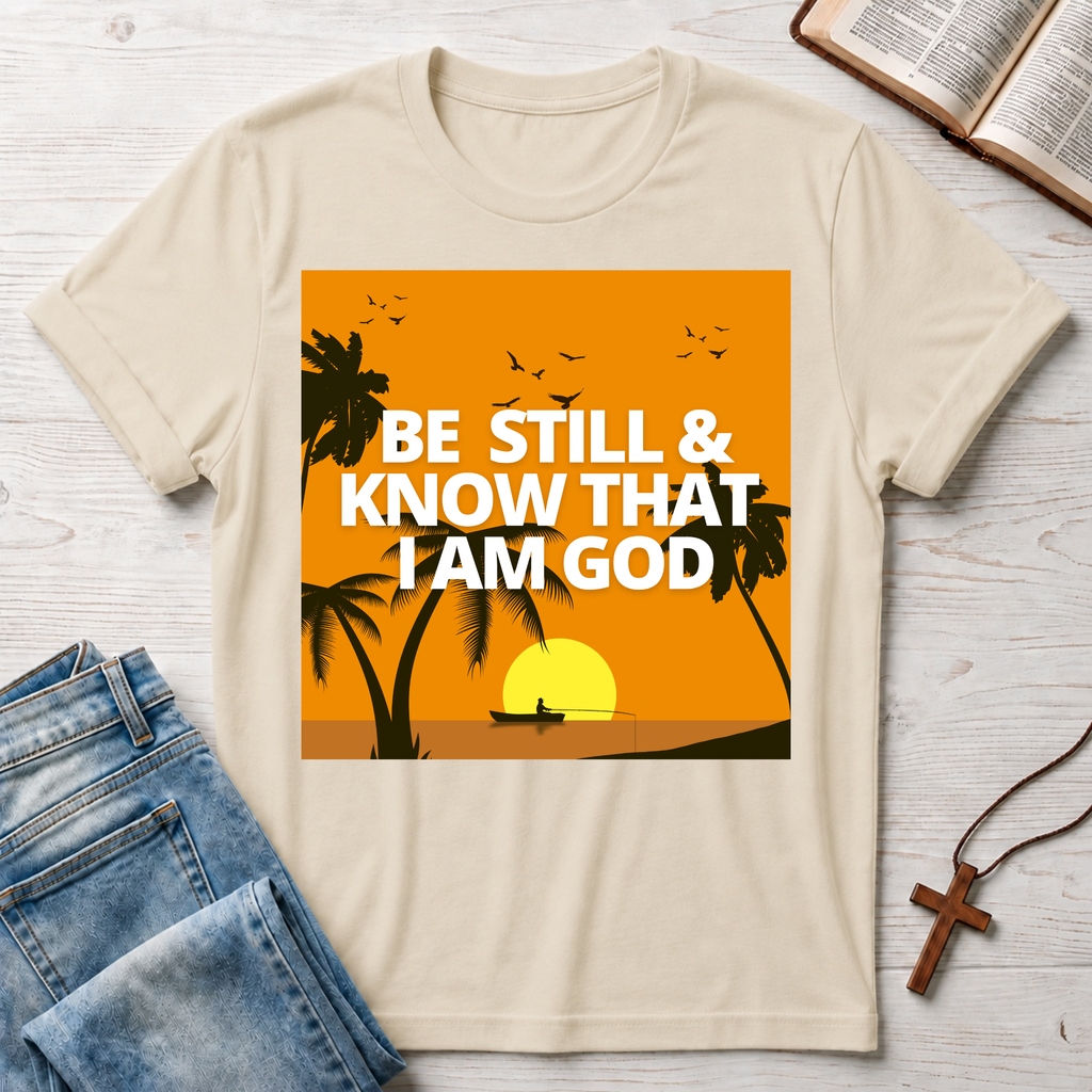 Be Still & Know That I Am God Palm Trees T-Shirt