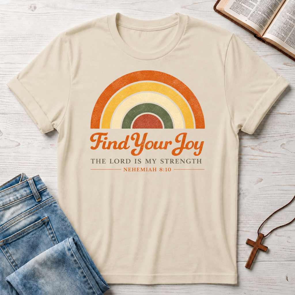 Find Your Joy: Nehemiah 8:10 T-Shirt