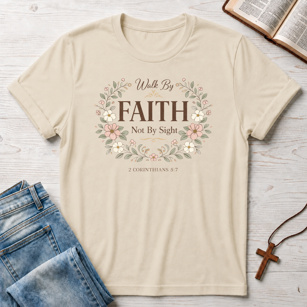 Walk By Faith Not By Sight T-Shirt