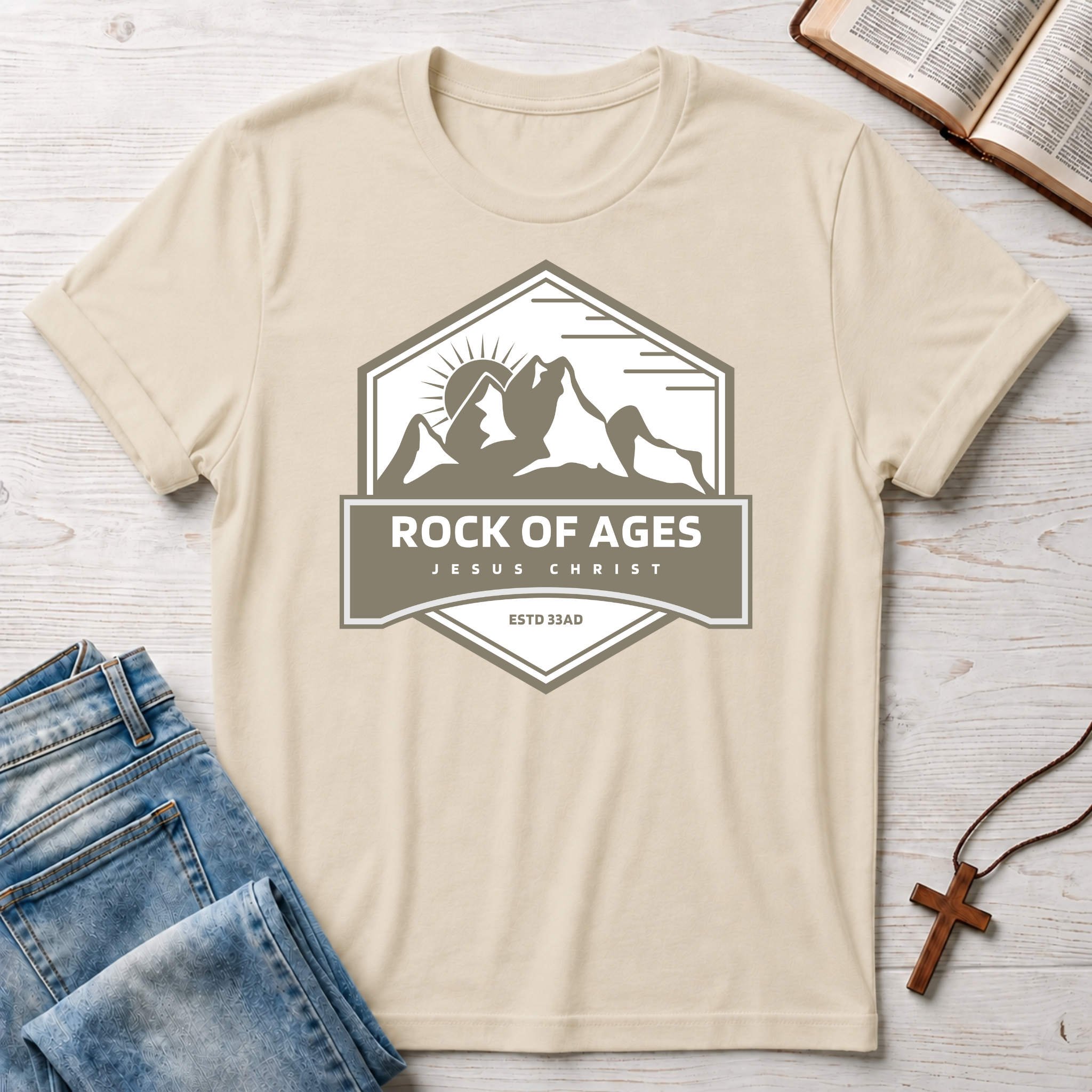 Jesus Christ: Rock of Ages T-Shirt