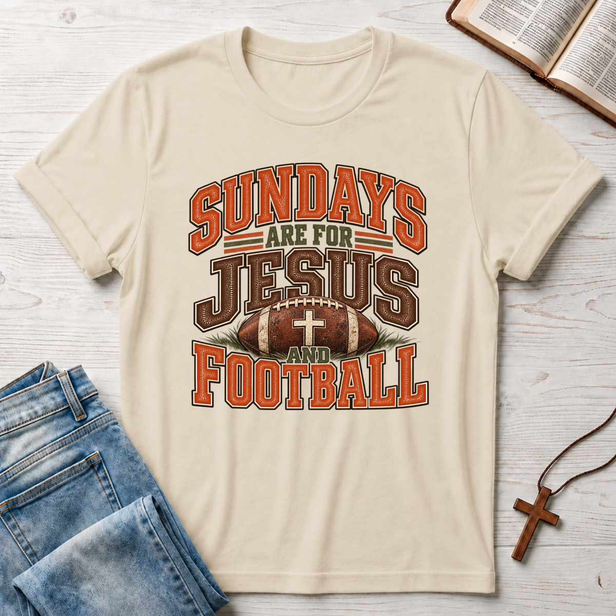 Jesus & Football 1 T-Shirt