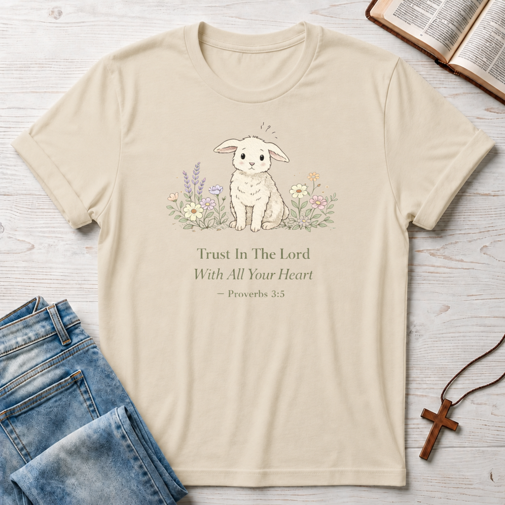 Trust In The Lord With All Your Heart Bunny T-Shirt