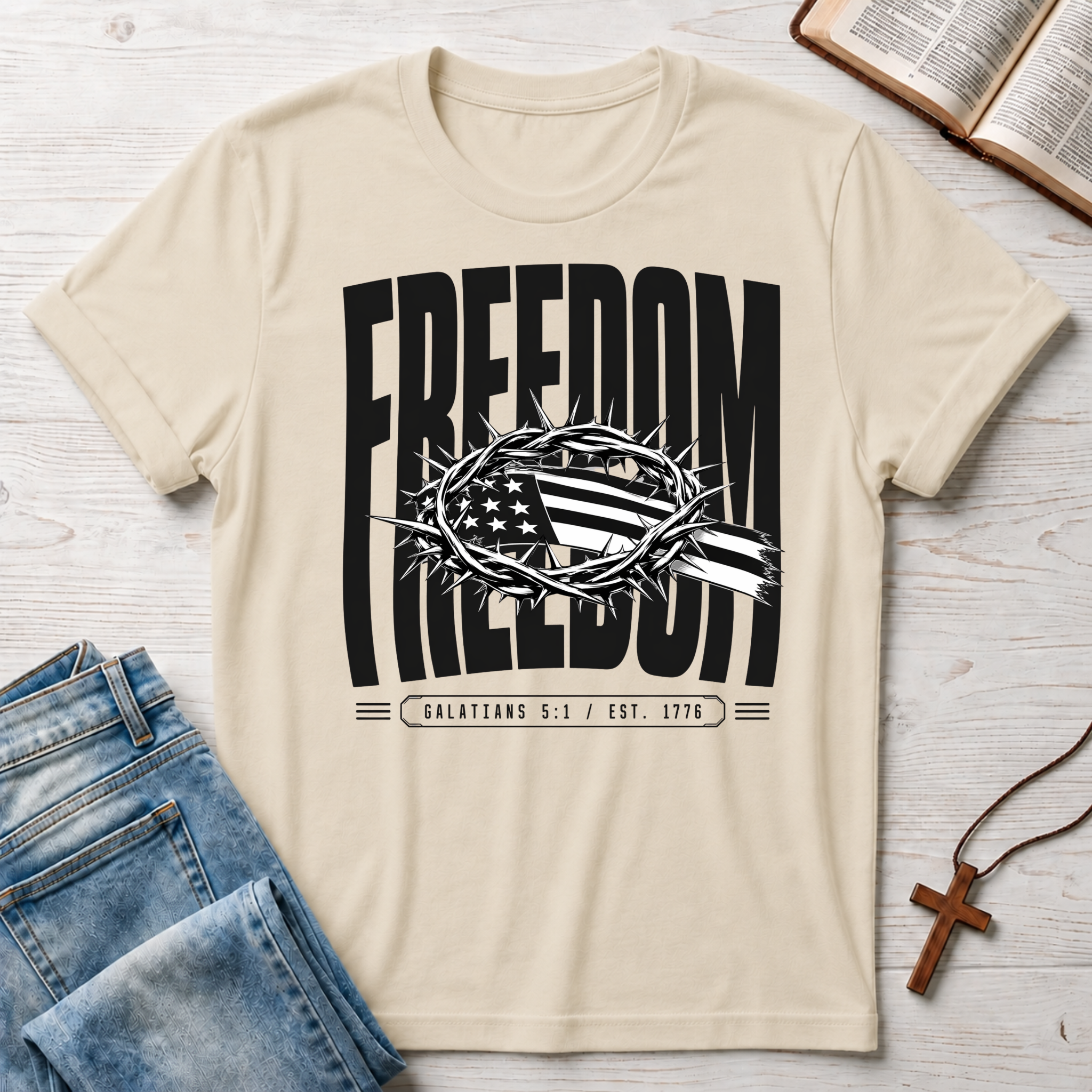 Crown Flag Freedom T-Shirt