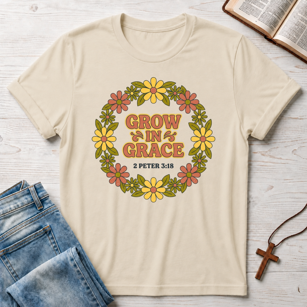 2 Peter 3:18 Grow In Grace T-Shirt