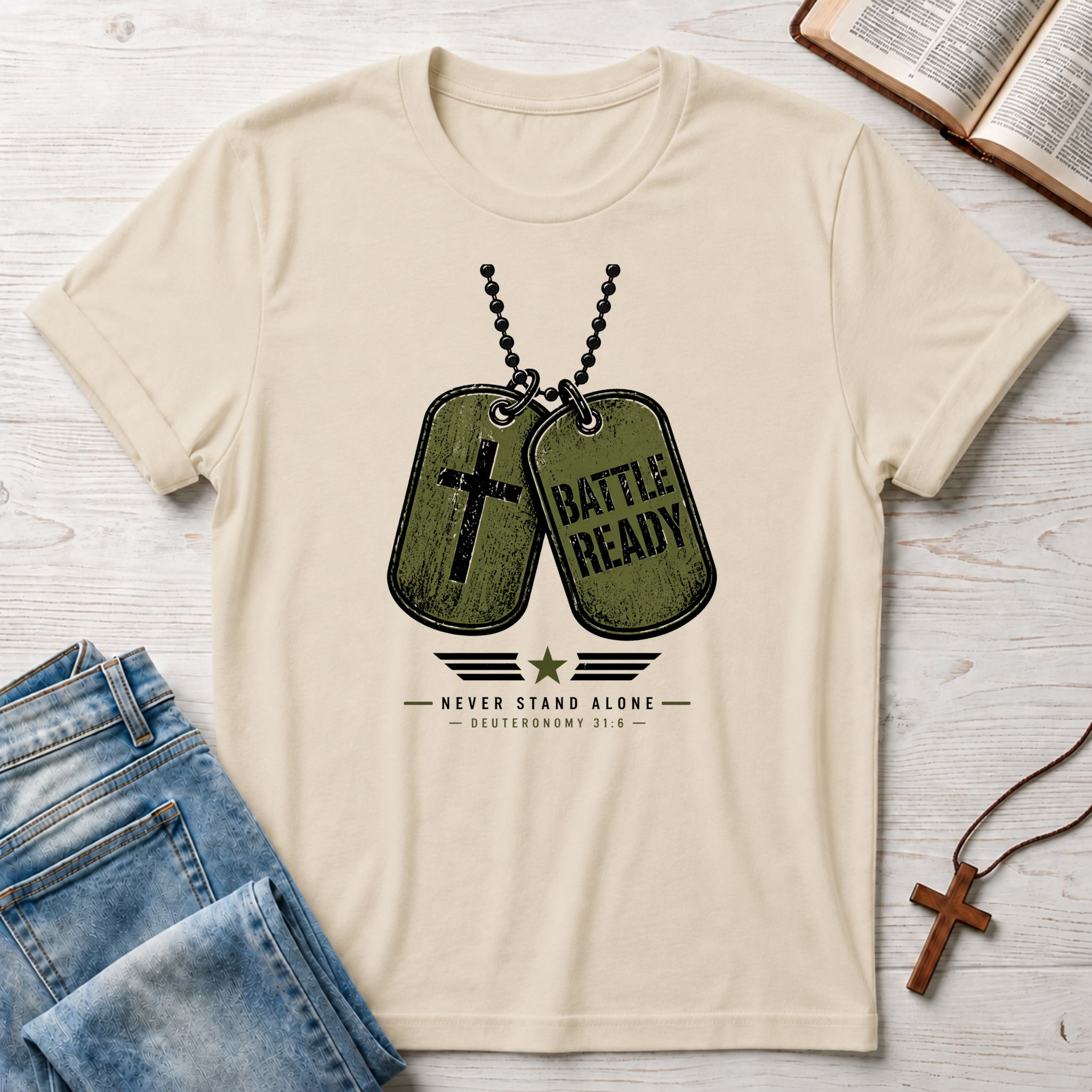 Battle Ready: Never Stand Alone T-Shirt