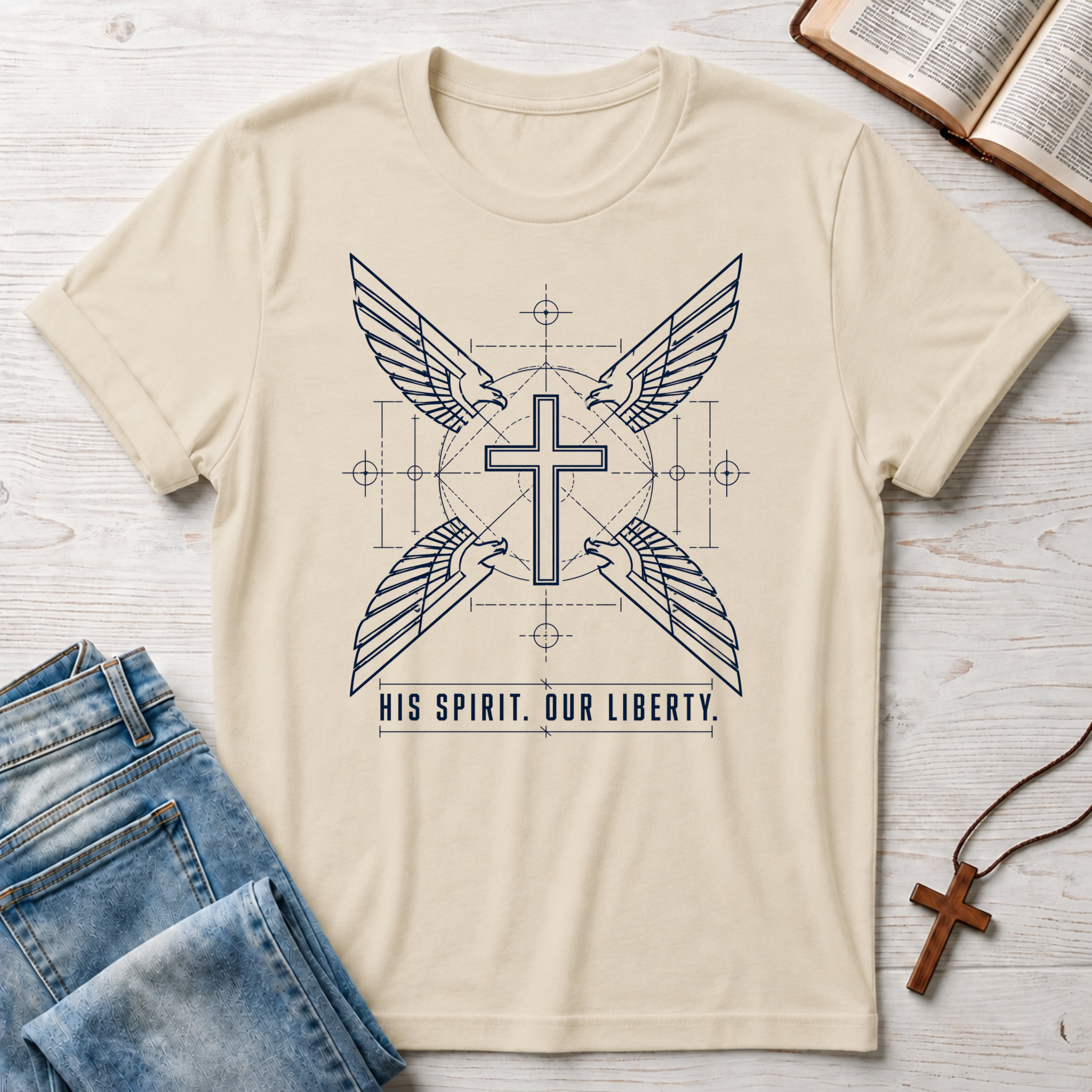 His Spirit. Our Liberty. T-Shirt
