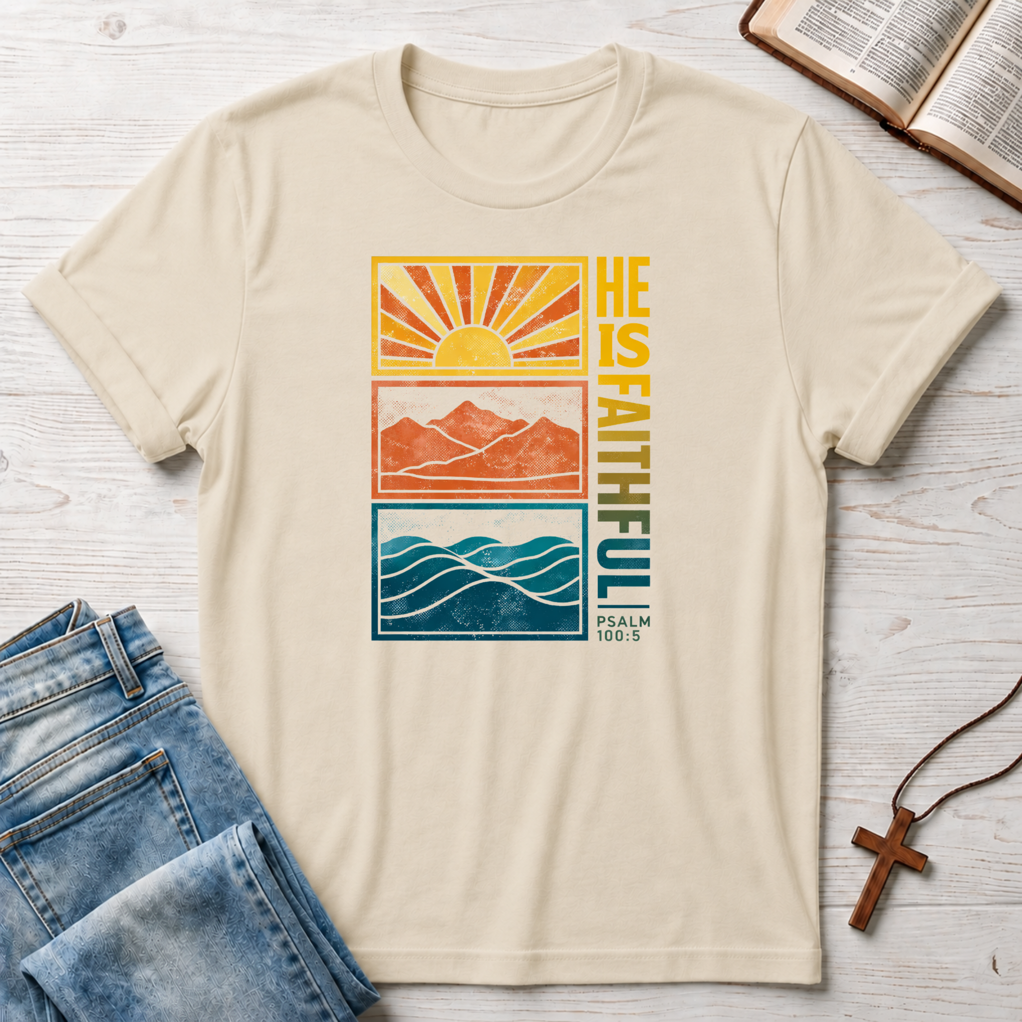 He Is Faithful Psalm 100:5 T-Shirt