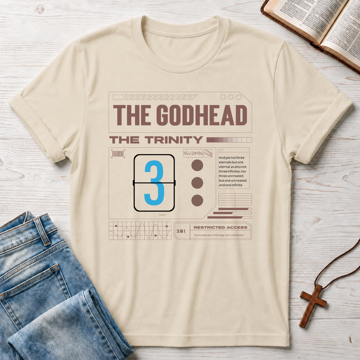 Godhead Trinity: 3 in 1 T-Shirt