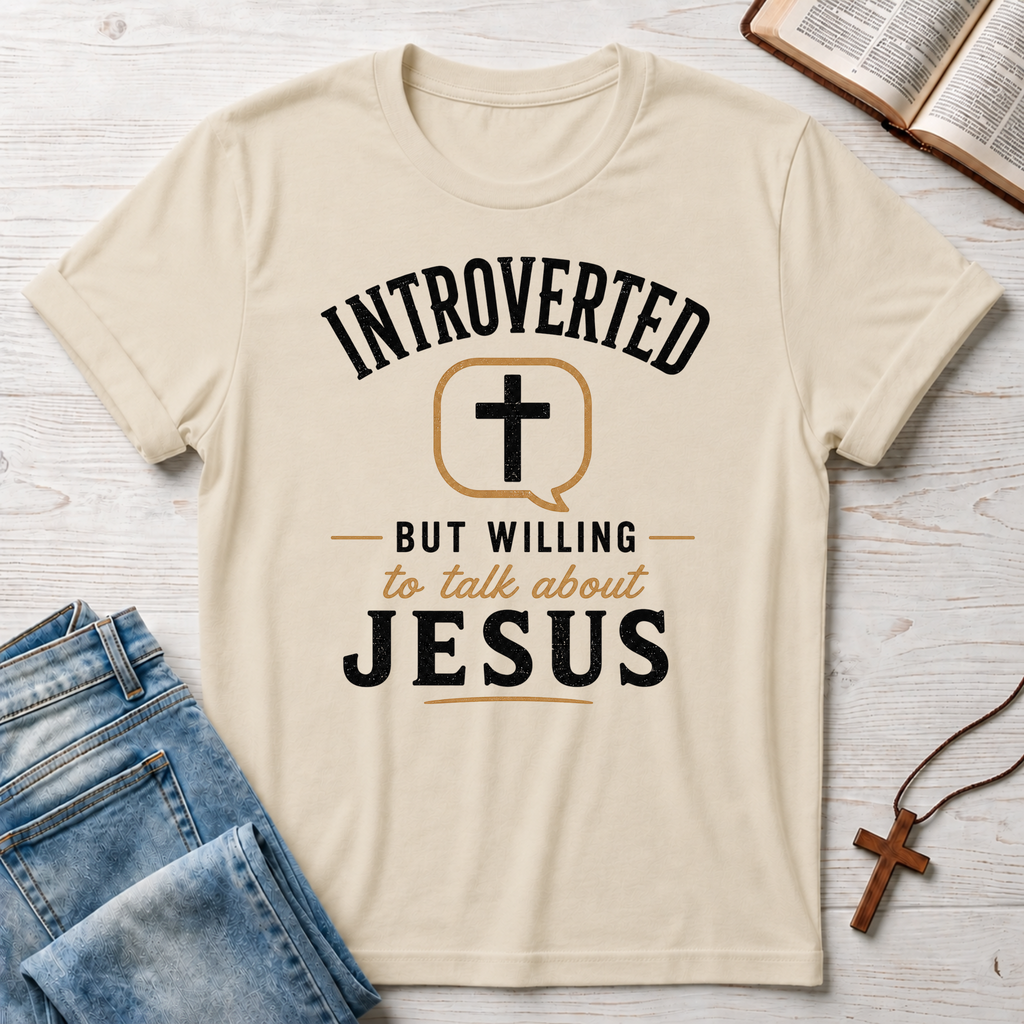 Introverted But Willing To Talk About Jesus T-Shirt