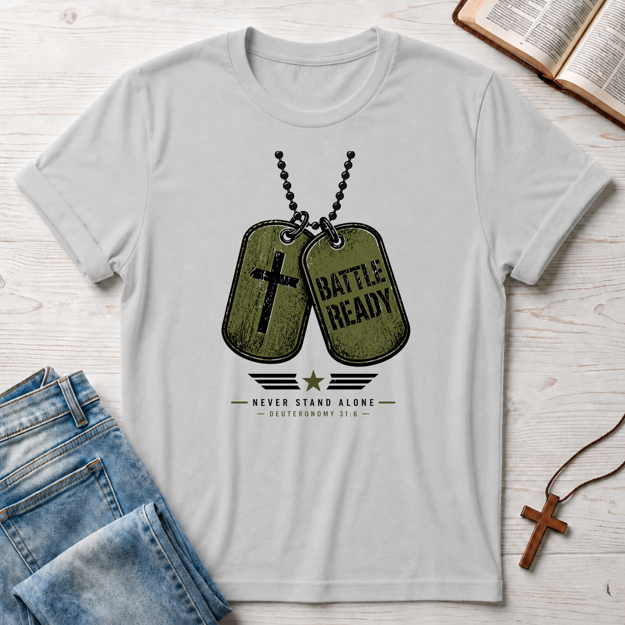 Battle Ready: Never Stand Alone T-Shirt