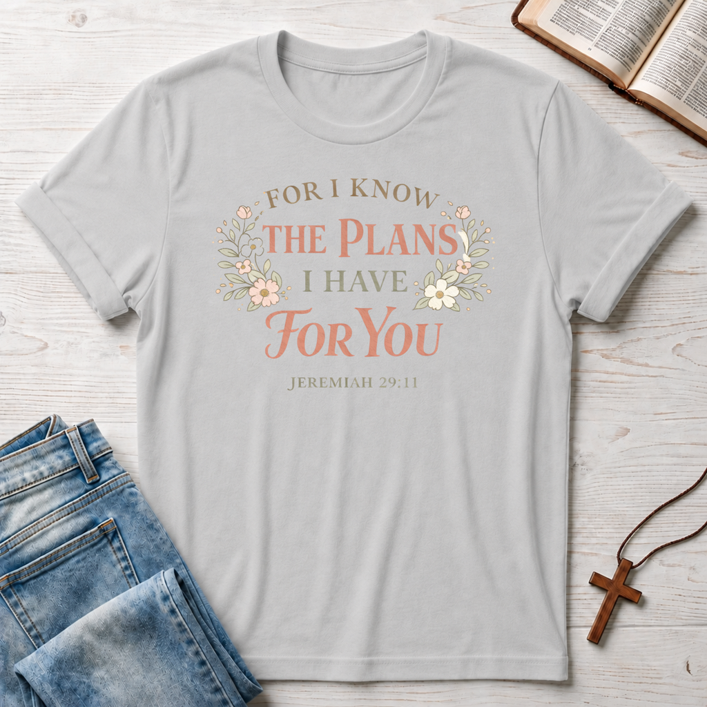 For I Know The Plans: Jeremiah 29:11 T-Shirt