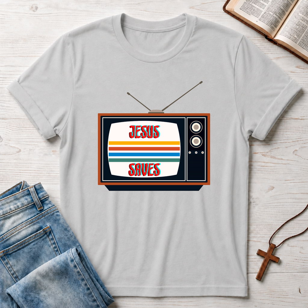 Jesus Saves TV T-Shirt