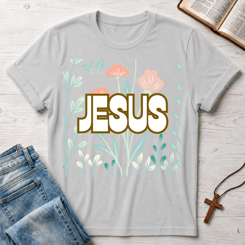 Jesus Flowers T-Shirt